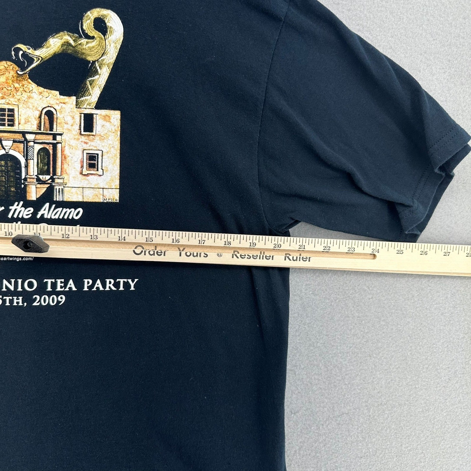 2009 Alamo San Antonio Tea Party Black T-Shirt L Y2K Don&rsquo;t Tread On Us Y2K 2000s