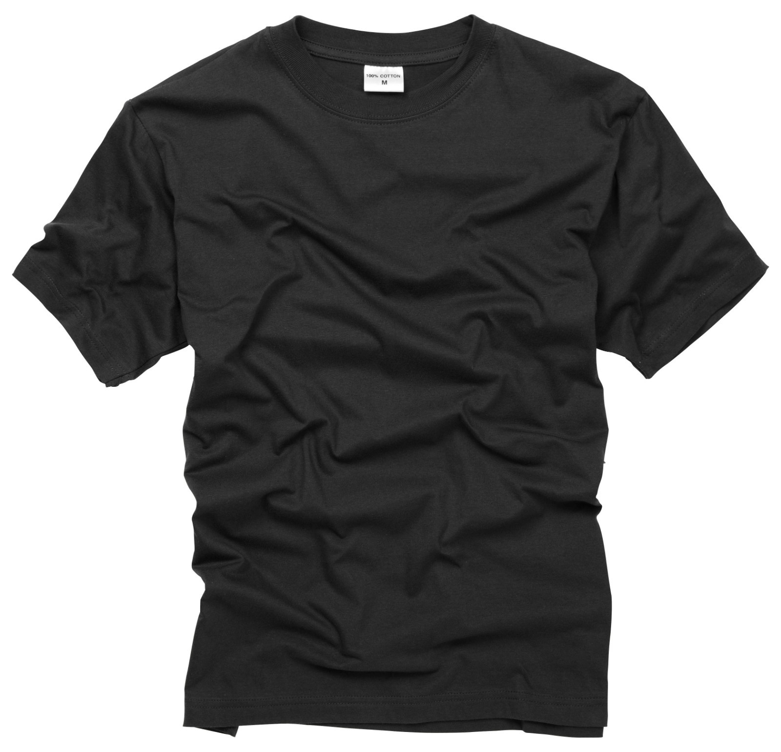 Army T Shirt US Combat Military Tactical Security Style Short Sleeve Top Black