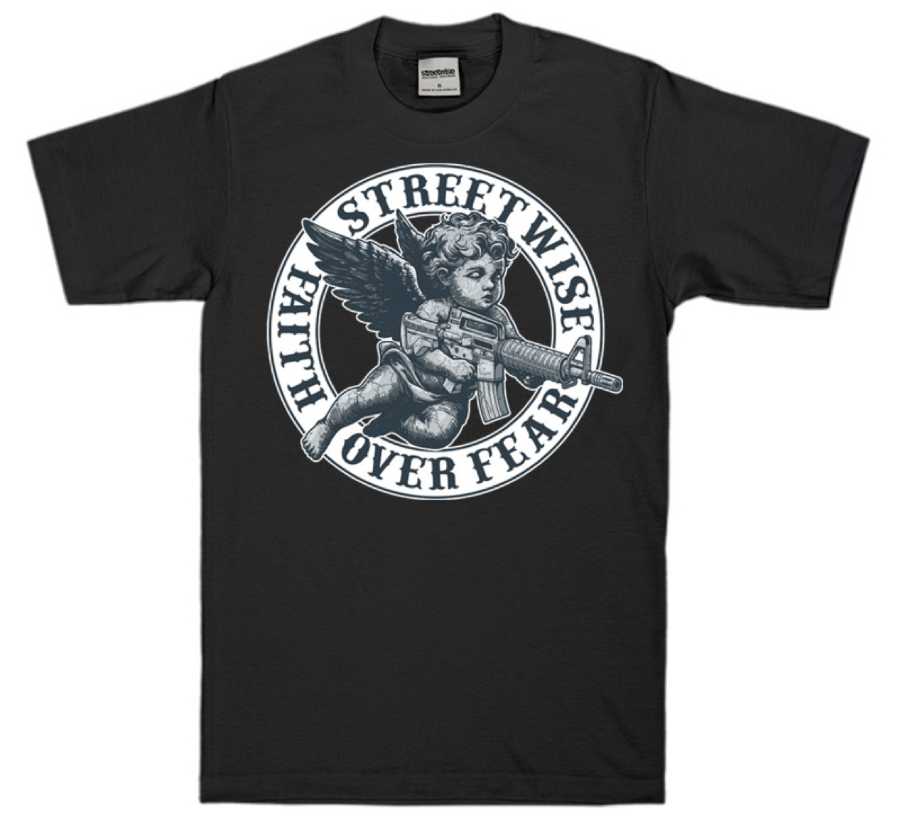 streetwise Gunners Graphic T-Shirt Black & Navy Blue M-5XL
