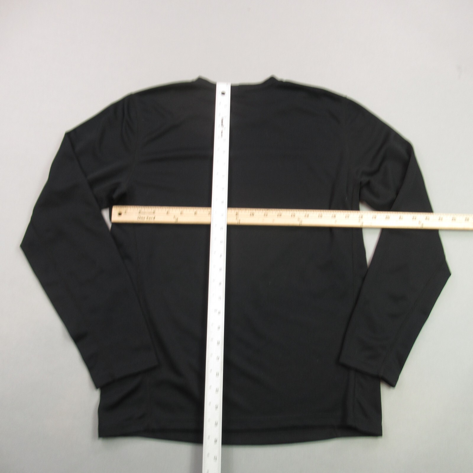 REI Shirt Mens Medium Black Long Sleeve Crew Neck Stretch Lightweight
