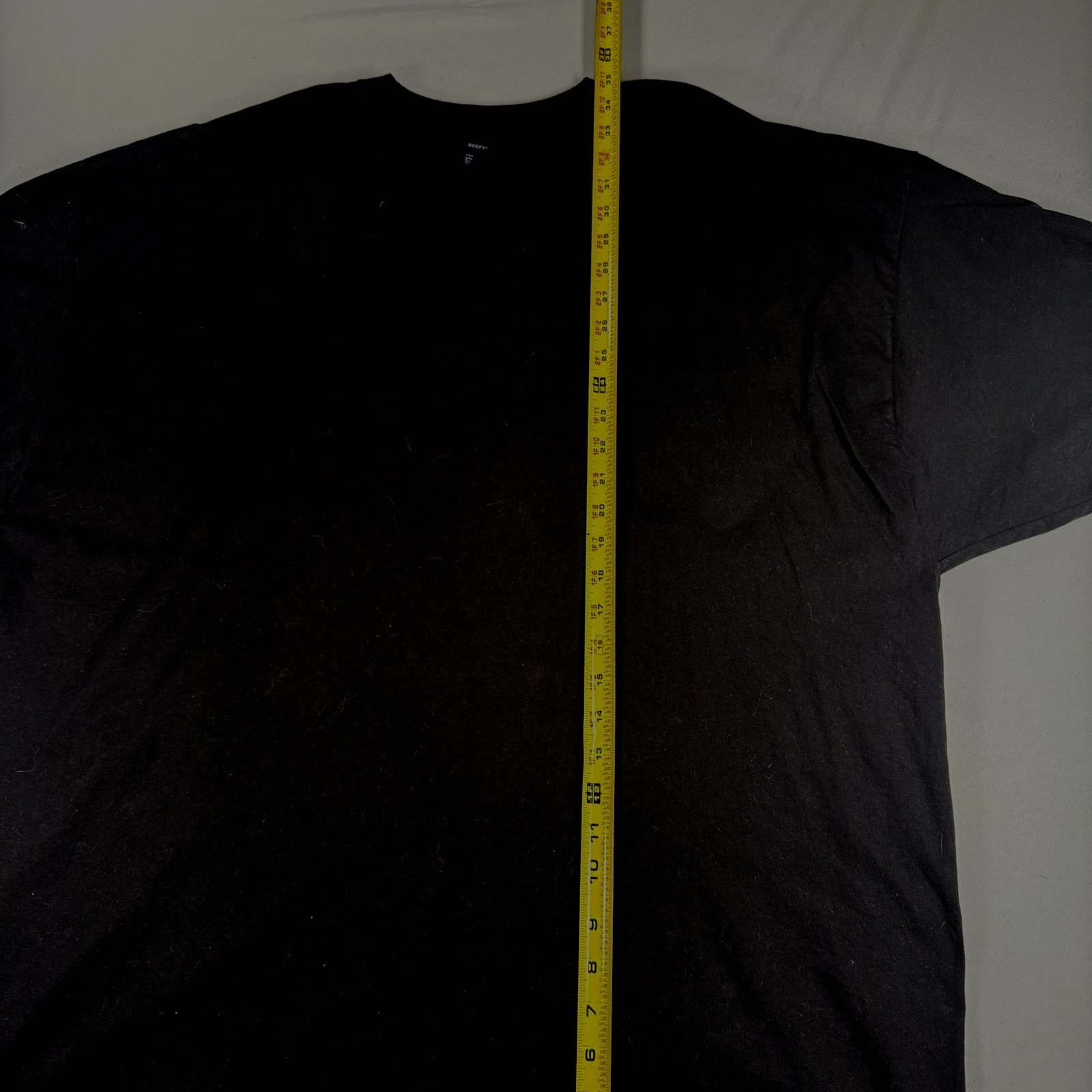 Hanes Beefy 4XL Men&rsquo;s T-Shirt -Solid Black