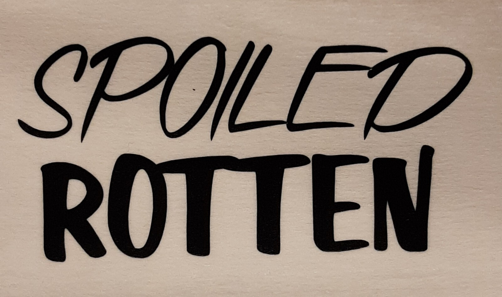 SPOILED ROTTEN SHIRT (FRONT PRINT ONLY) SAYING