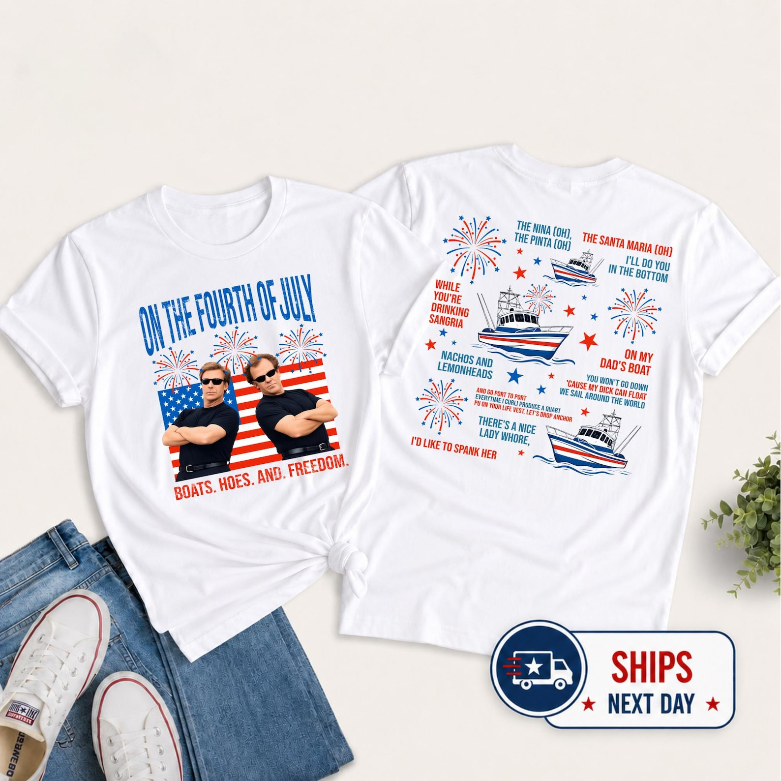 Funny 4th Of July Shirt, Patriotic Party Tee, Retro USA Graphic T-Shirt