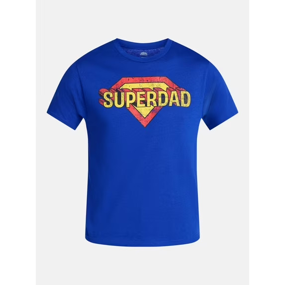 Super Dad Shirt Mens 3XL Blue Way To Celebrate Father&rsquo;s Day Graphic Tee