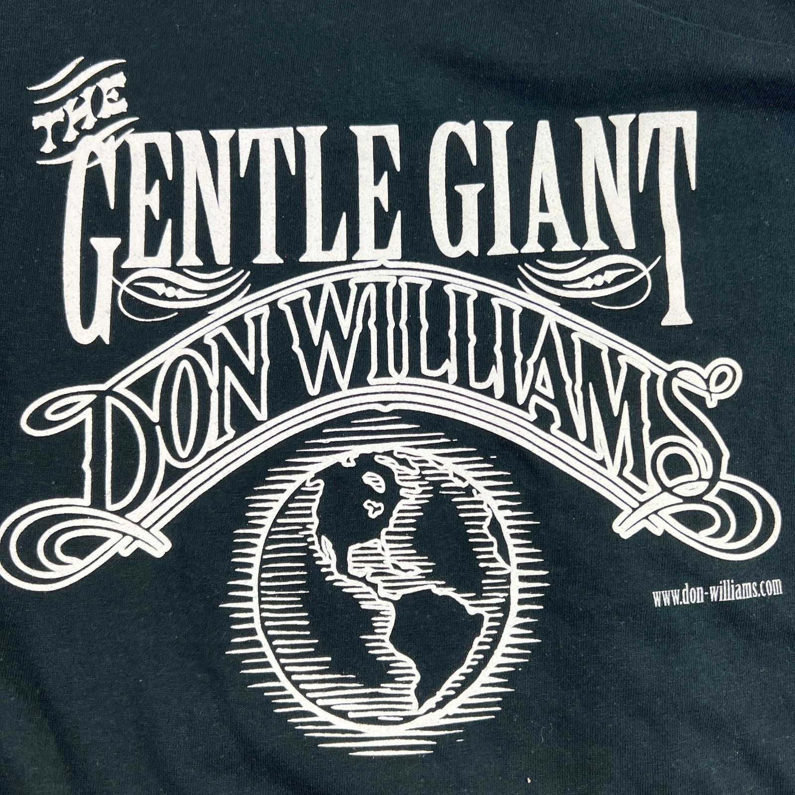 Don Williams Gentle Giant Tour T Shirt Black XL (46&Prime;) M&O Country Music Tee