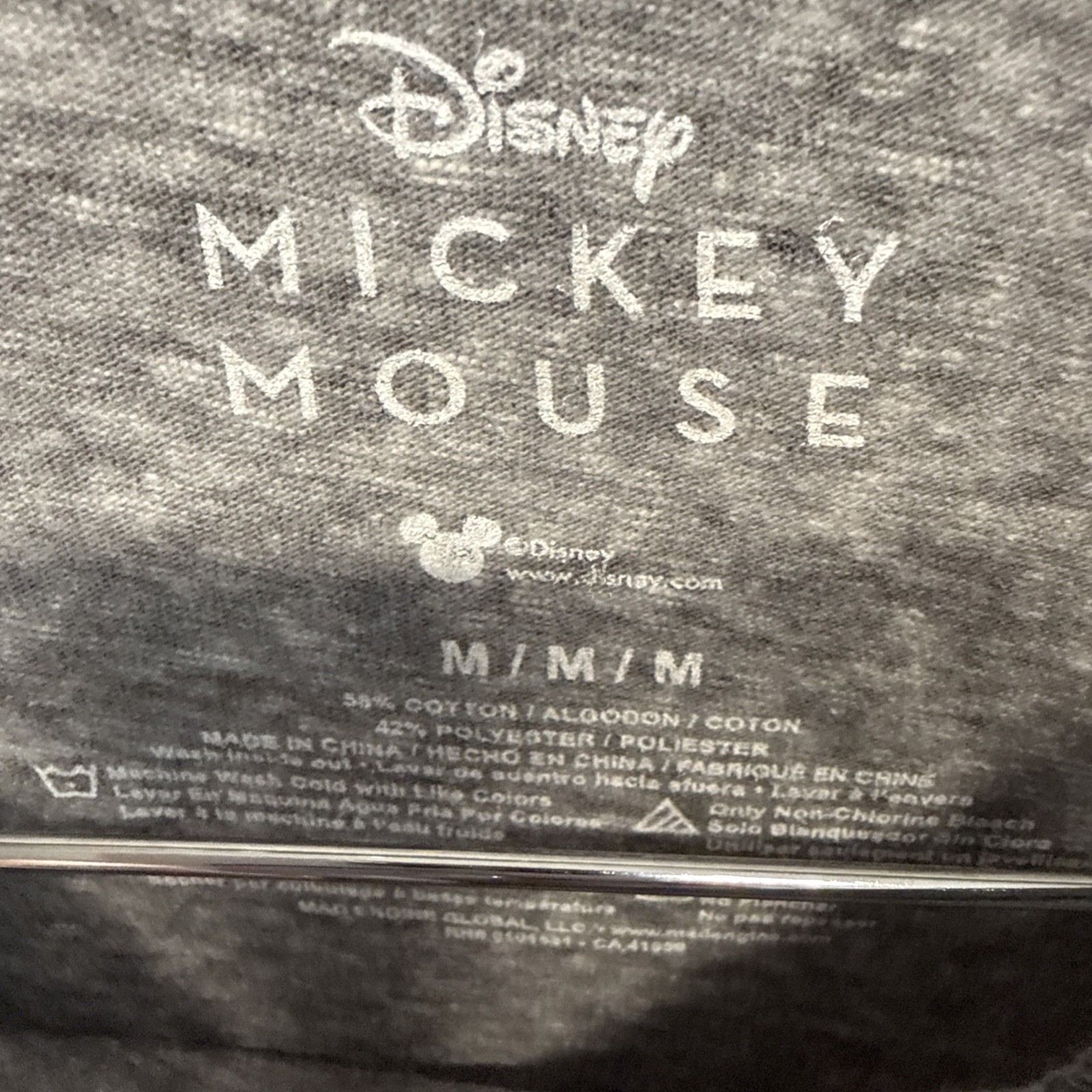Disney NWOT Mickey Mouse Heather Gray Graphic Tee