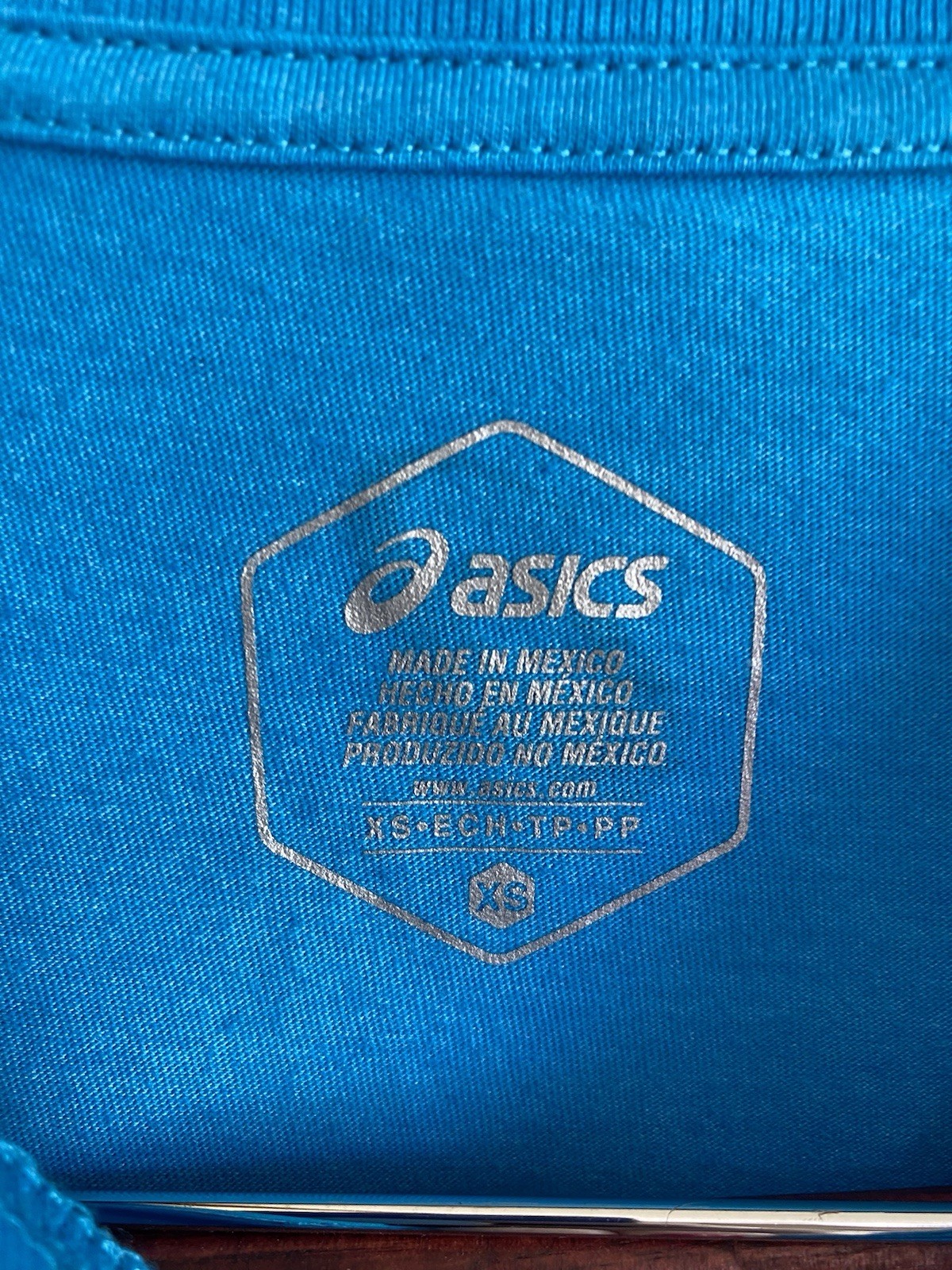 Asics Mens Logo Stripe SS Tee Sportswear Graphic Shirt Size XS