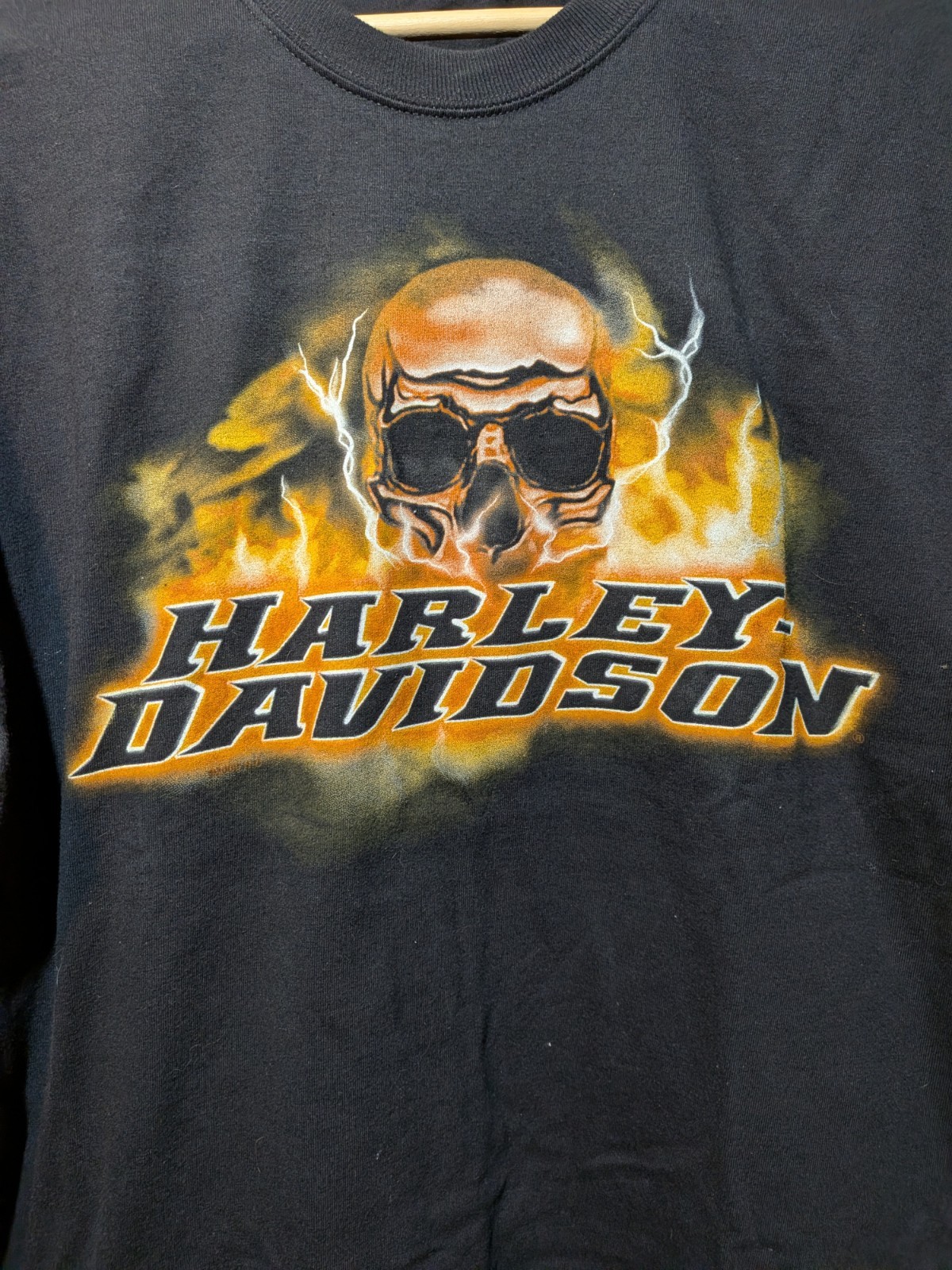 Vintage Black 2004 Fairbanks Alaska Harley Davidson Shirt Size XL