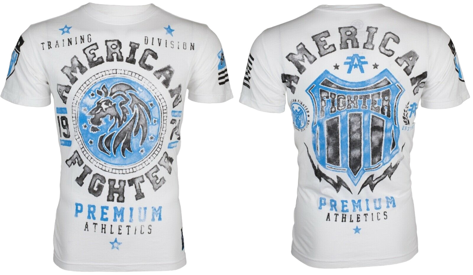 AMERICAN FIGHTER Alabama Lion White Athletic Mens Crewneck T-shirt XL-3XL