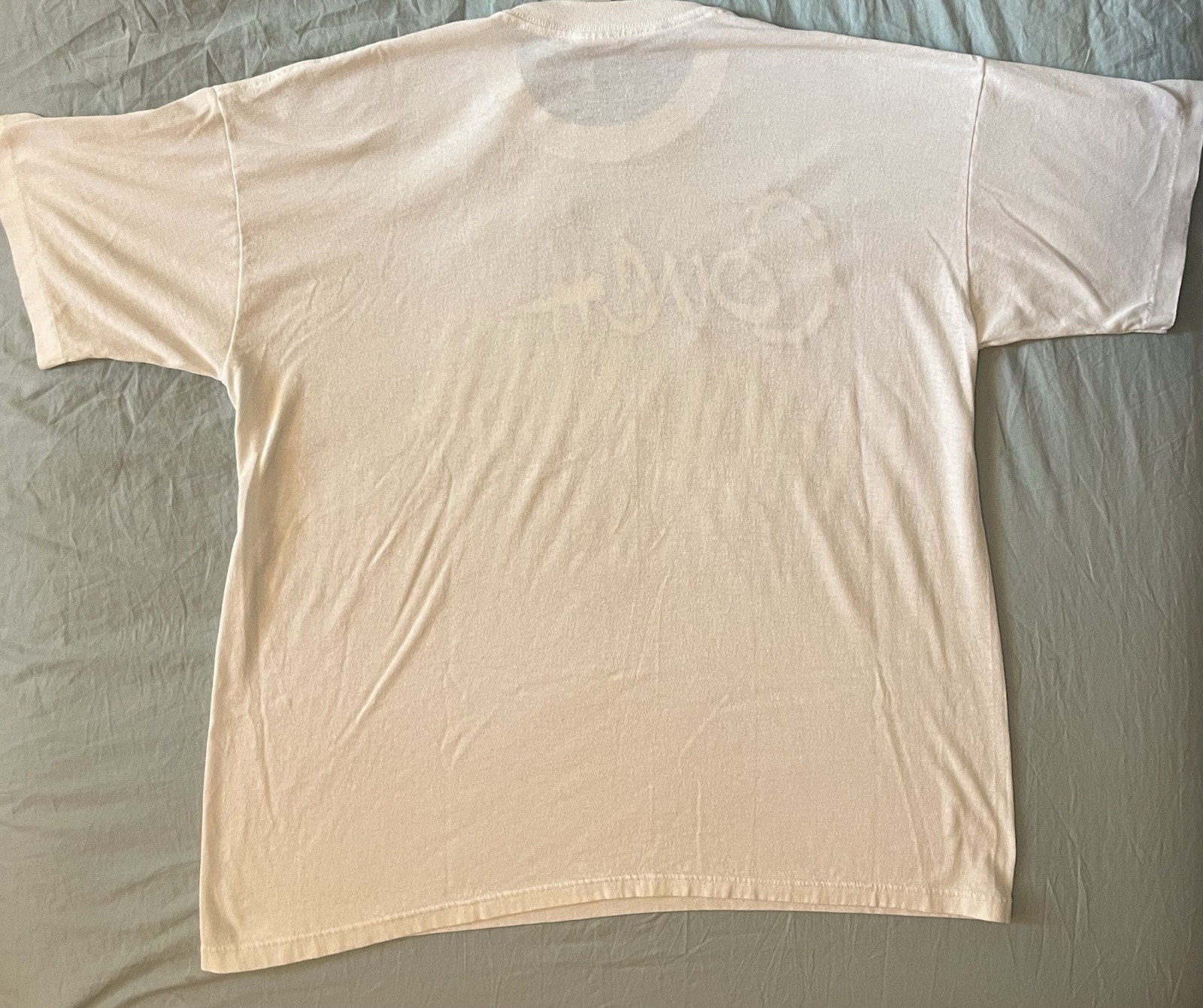 VINTAGE Sun Sportswear Couch commander White Single Stitch 90s dad army sports