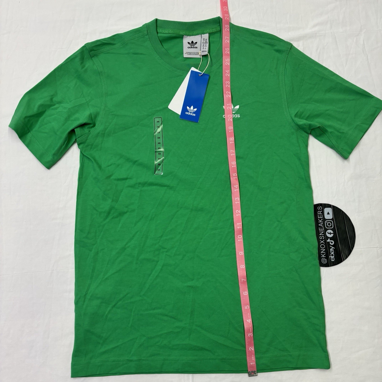 Adidas Originals Trefoil Ess Tee Energy Green T-Shirt JN0235 Men’s Size XS