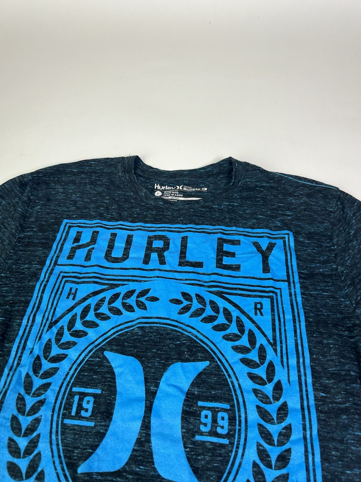 Hurley Buckle Exclusive Shirt Mens Large Teal Graphic Crewneck Tee – Soft Feel