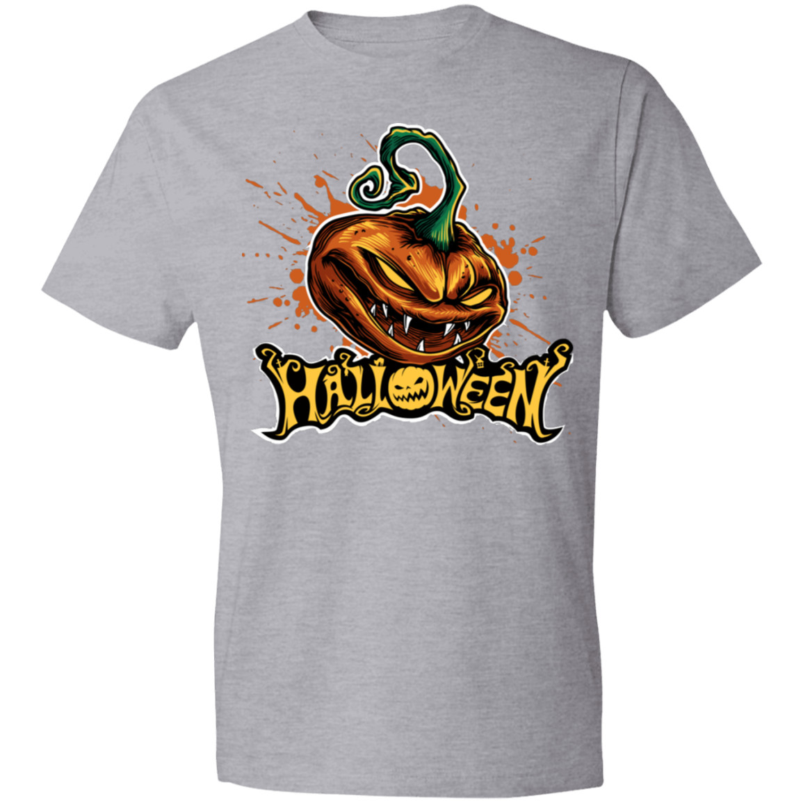 Halloween Pumpkin Gildan 980 Lightweight T-Shirt 4.5 oz
