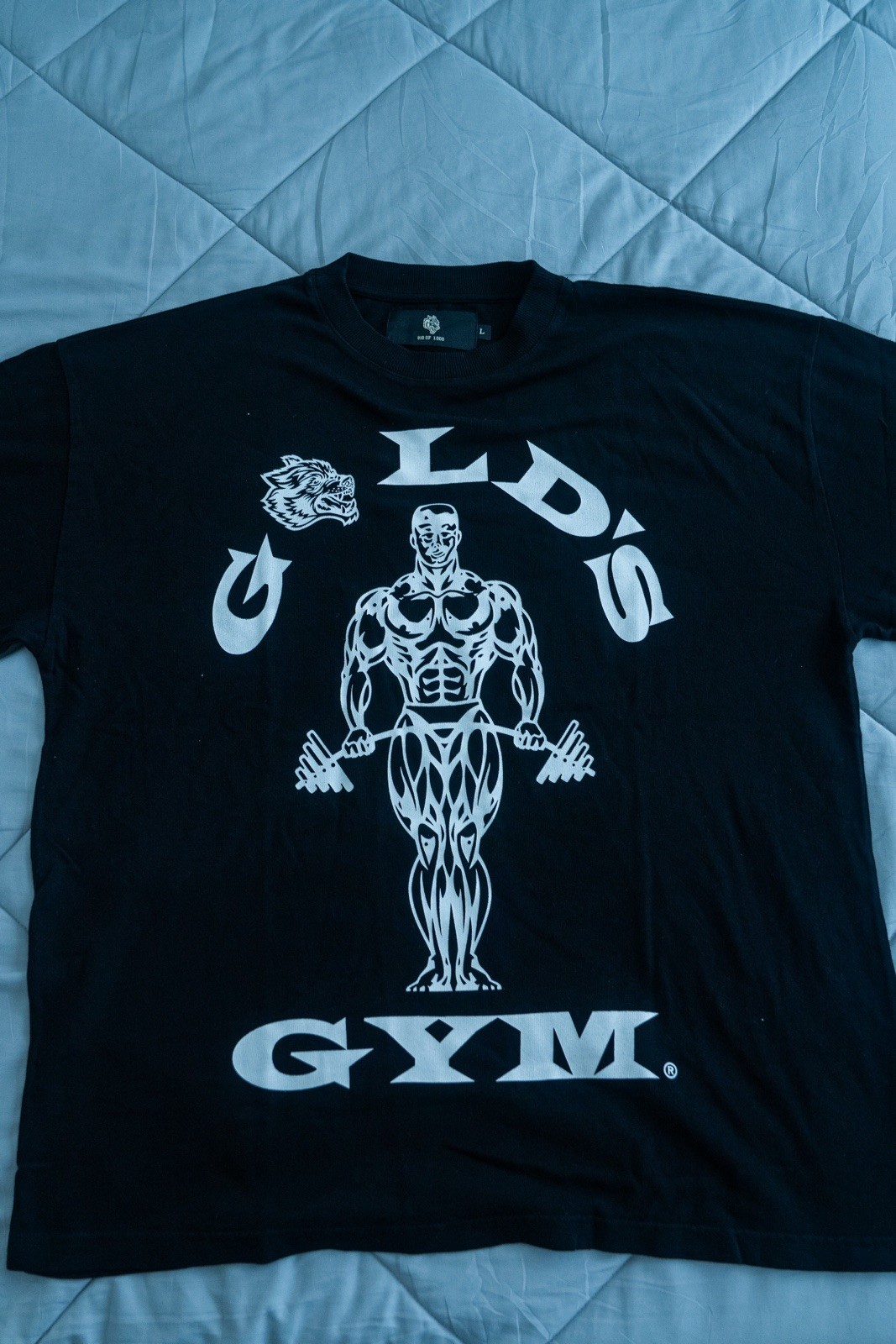 Darc Sport x Gold&rsquo;s Gym Men&rsquo;s T-Shirt Black Size L Short Sleeve Crew Neck