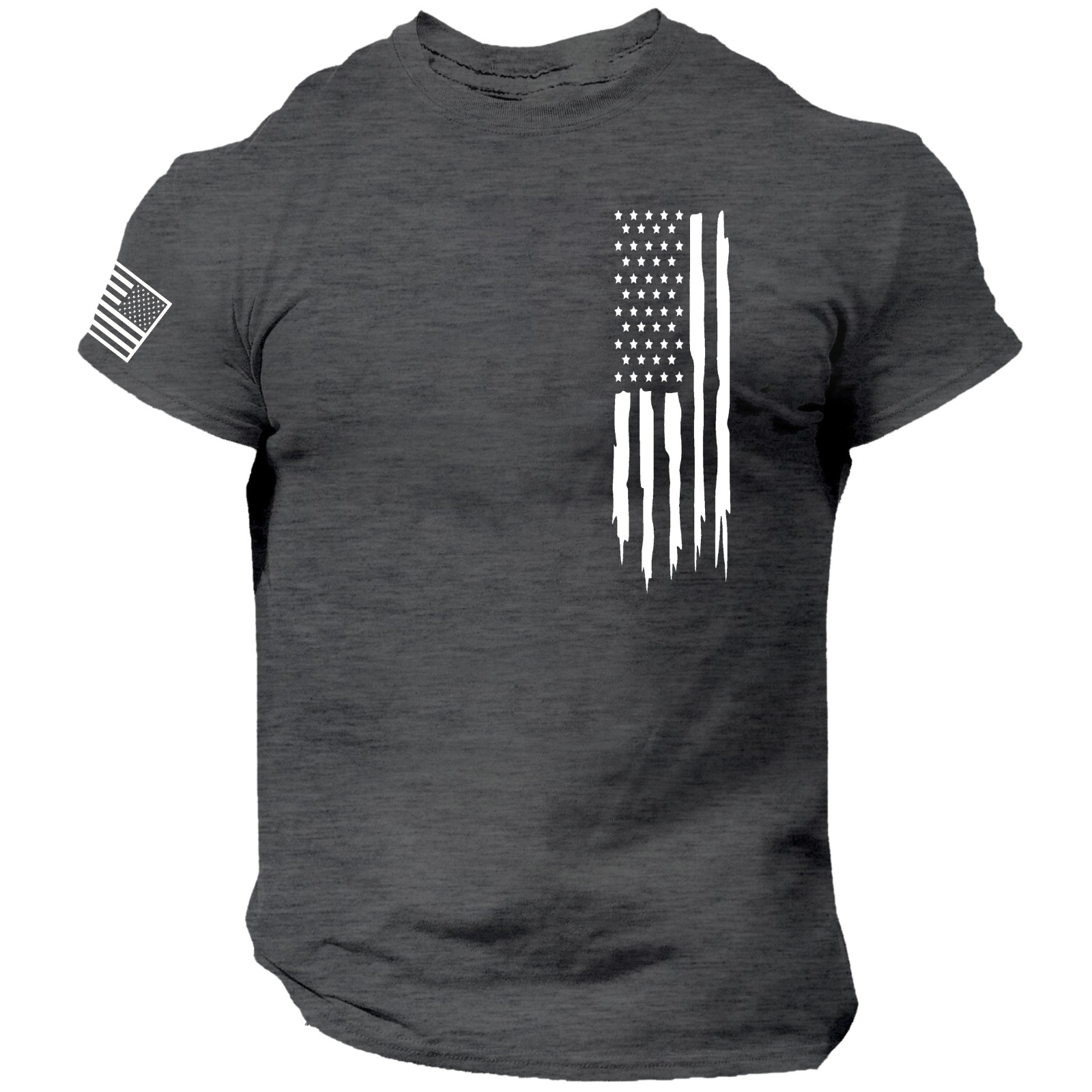 American Flag Shirt, Left Chest Flag, Patriotic, USA, 2A, 2nd Amendment