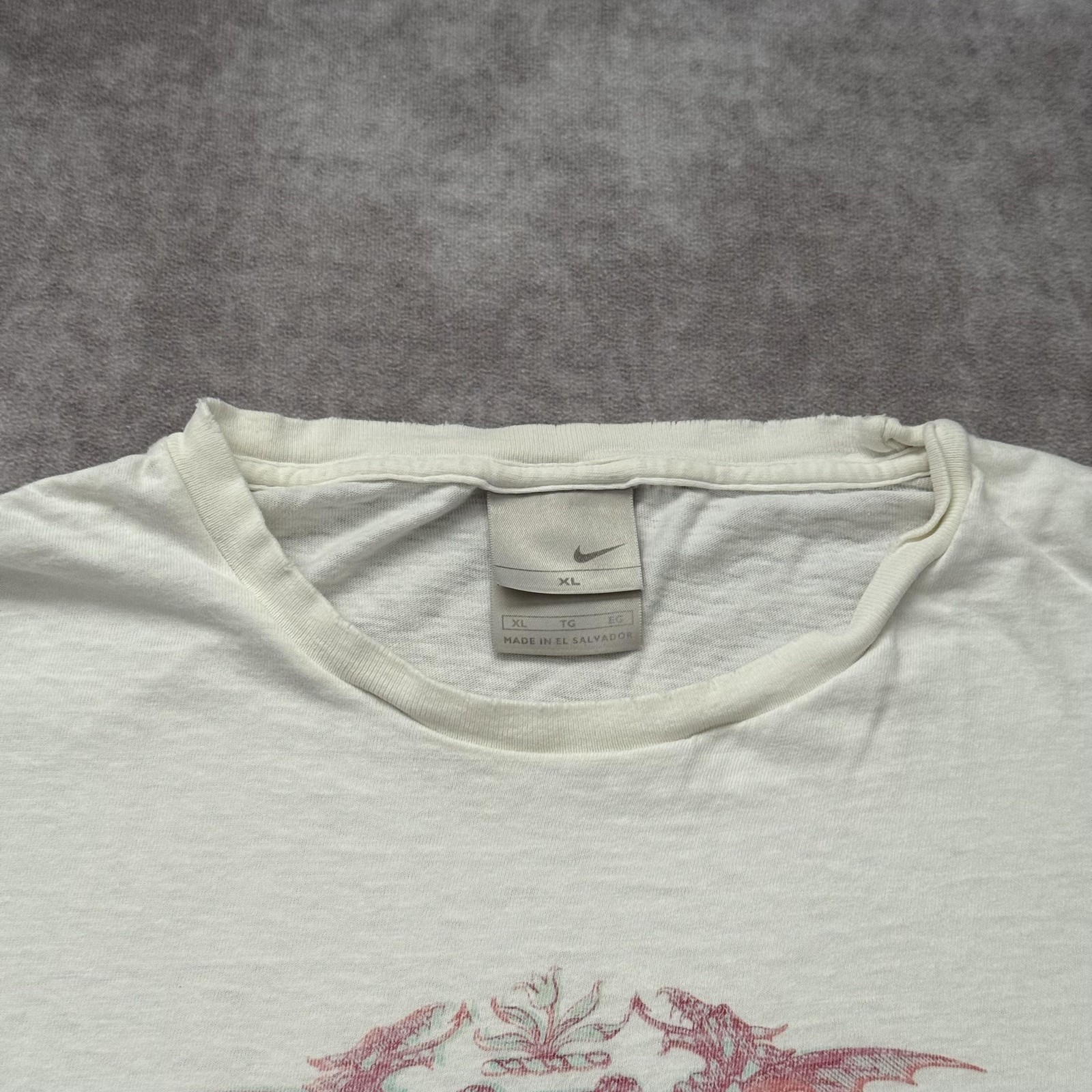 Vintage Nike 6.0 Shirt Mens XL White Dragon Crest Graphic Skate Surf Tee Y2K