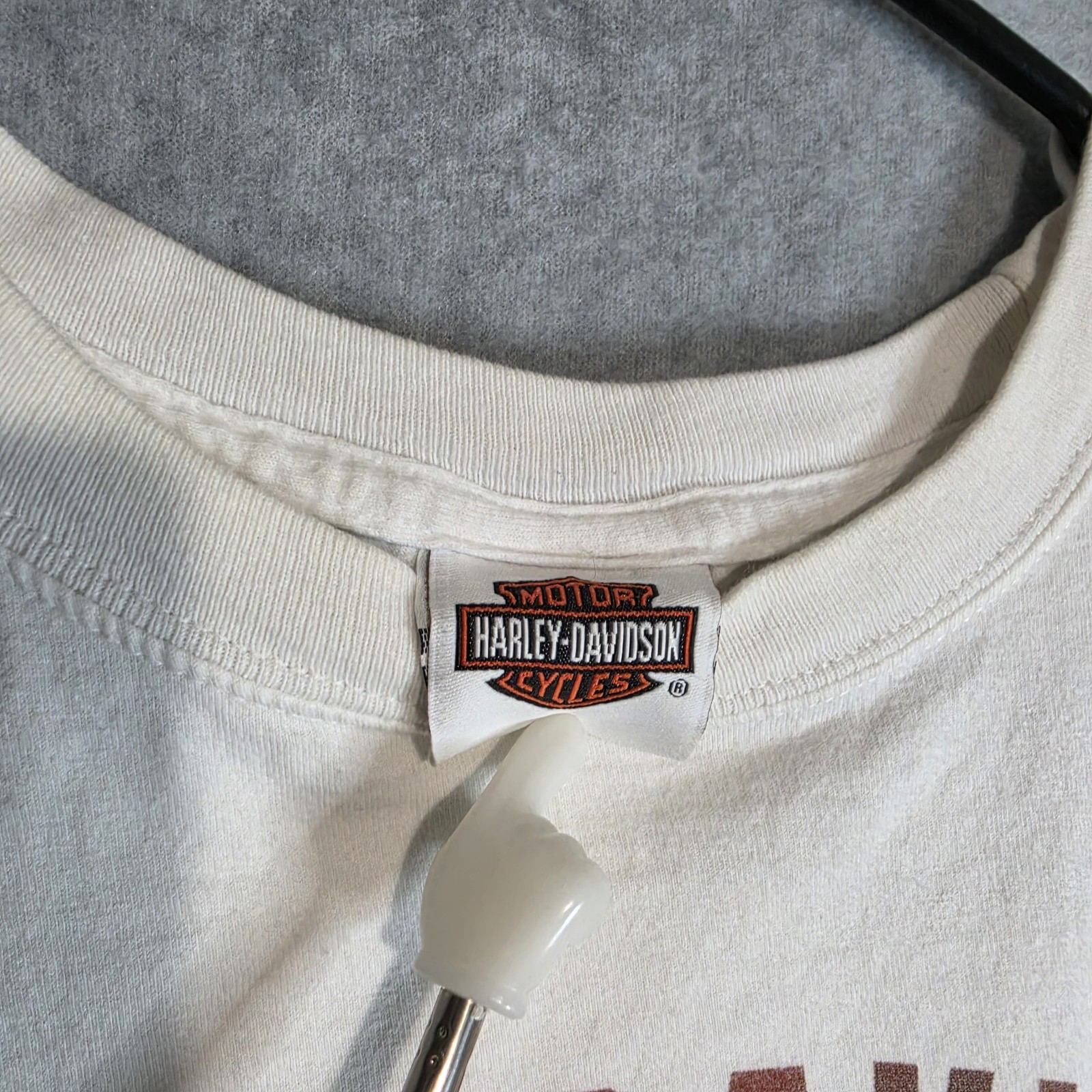 Harley Davidson Mens T-Shirt 3XL White Old School DOC HOLIDAY GLENWOOD SPRINGS