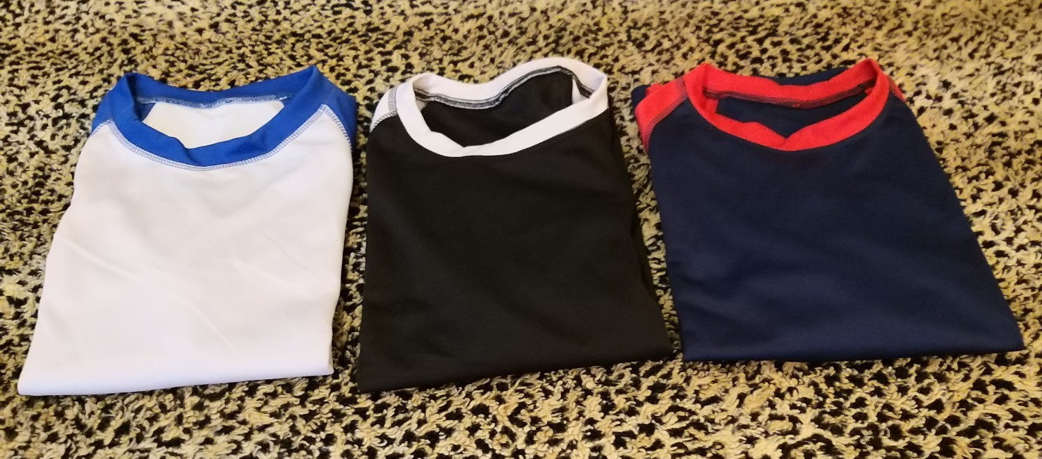 3 Packs Men&rsquo;s 3/4 Sleeve Crew Neck Raglan Jersey Baseball Tee Shirts Size XS