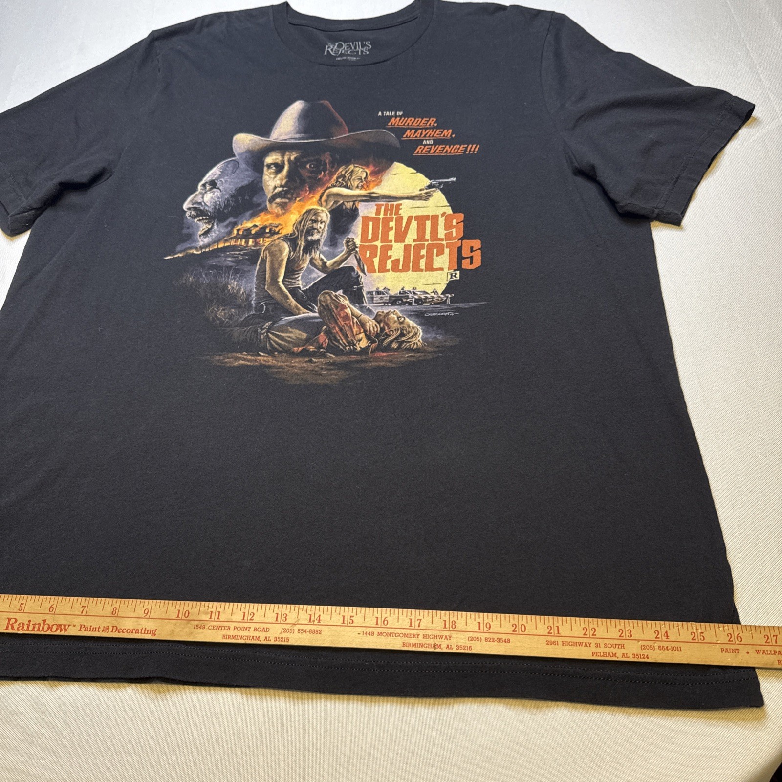 The Devils Rejects Shirt Size 2XL Black Fright Rags Rob Zombie #0078