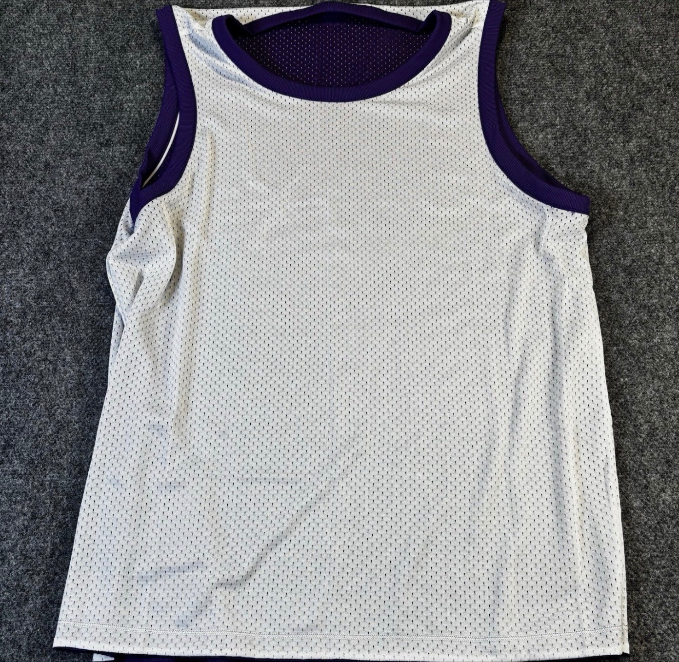 Lululemon Double Layered Mesh Reversible Tank Purple/White Men&rsquo;s Medium NWT