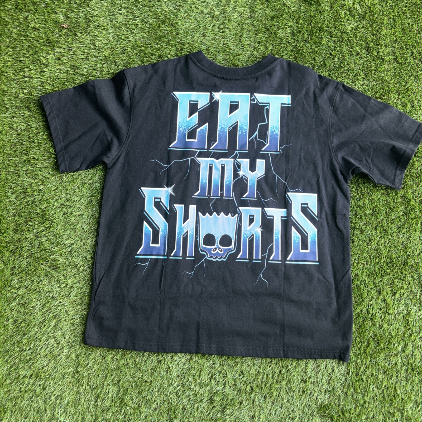 Bart Simpson Shirt Mens Large Black New!!