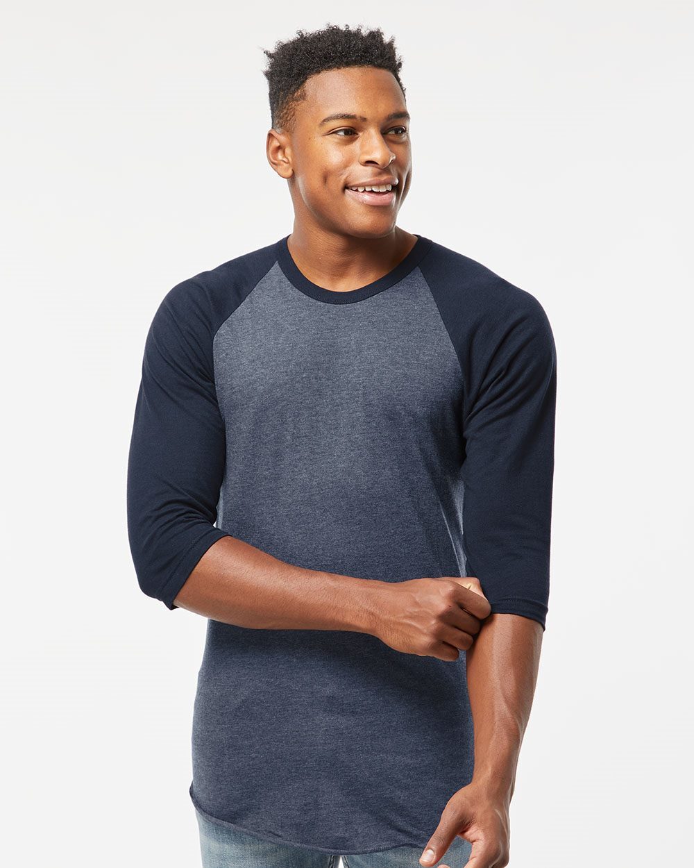 Tultex Unisex Fine Jersey Raglan T-Shirt 245 Baseball Shirt