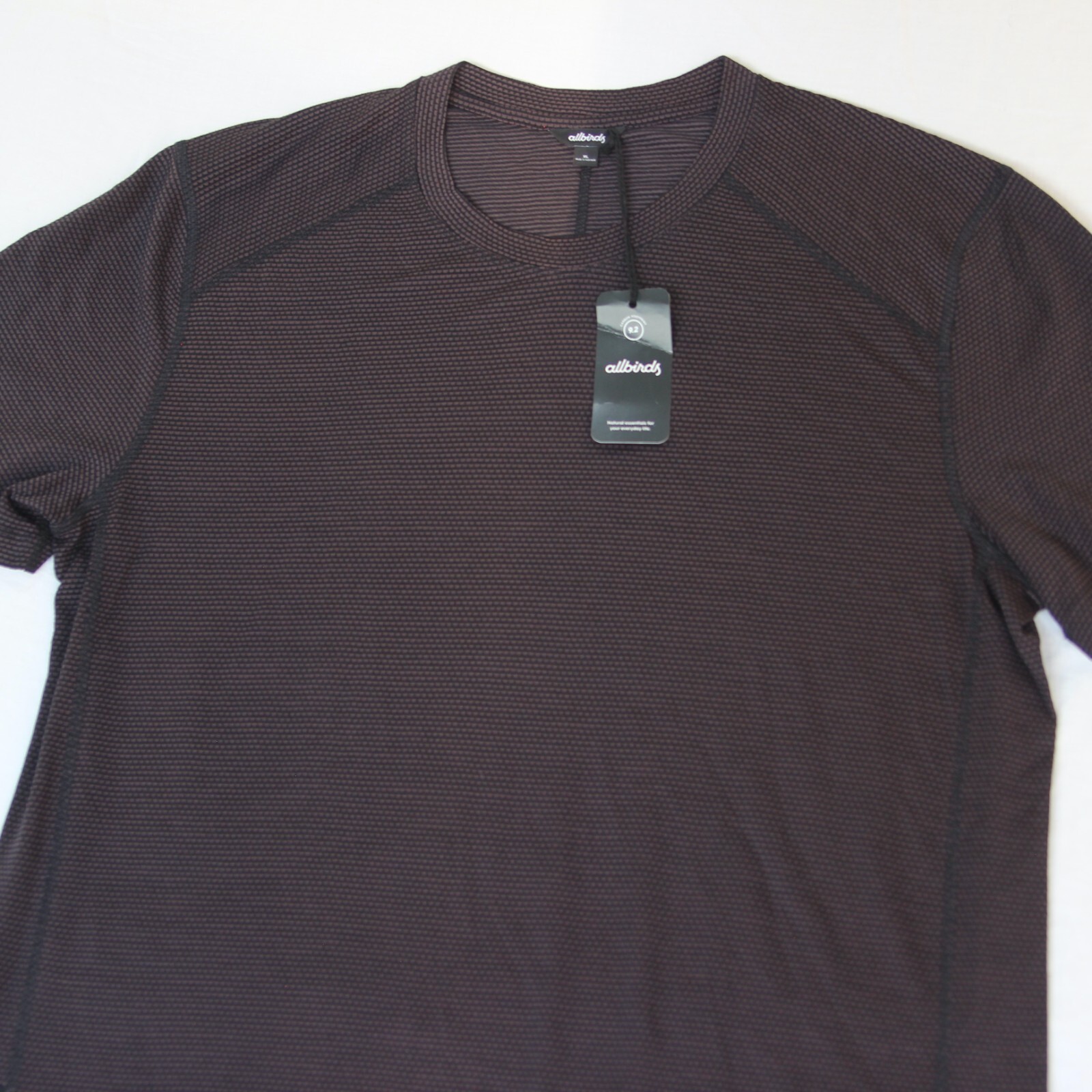 ALLBIRDS Natural Run Tee Mens XL Merino Wool Blend Gym Running T-Shirt