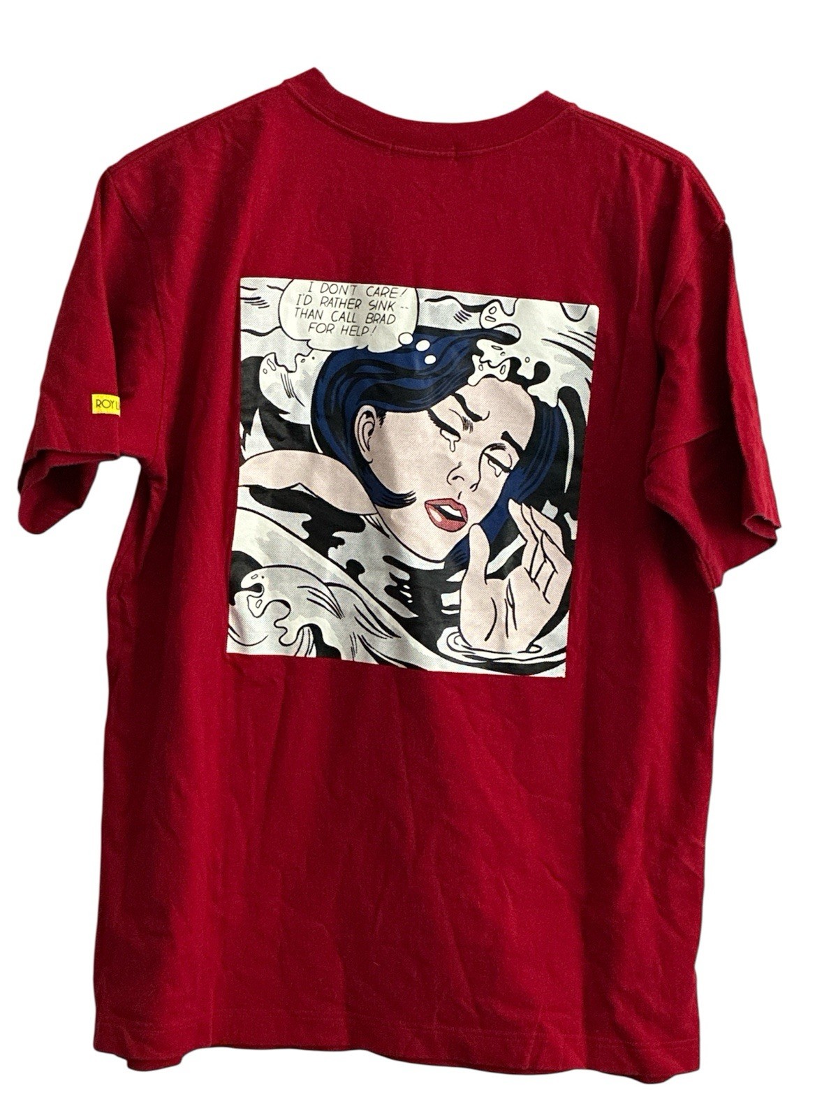 Vintage Roy Lichtenstein Uniqlo I Don’t Care I’d Rather Sink T-shirtSize L