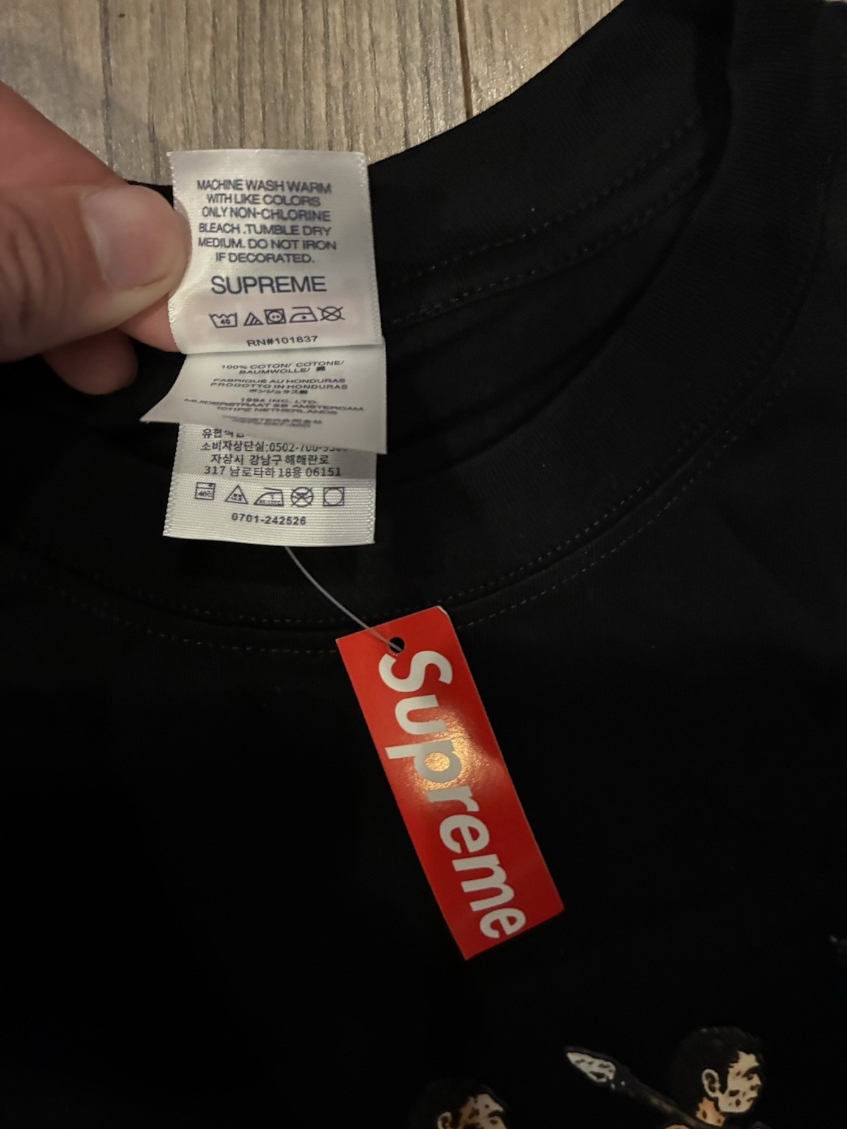 Supreme Evolution Tee Graphic Print Black Cotton Men&rsquo;s M Regular Fit Crew Neck
