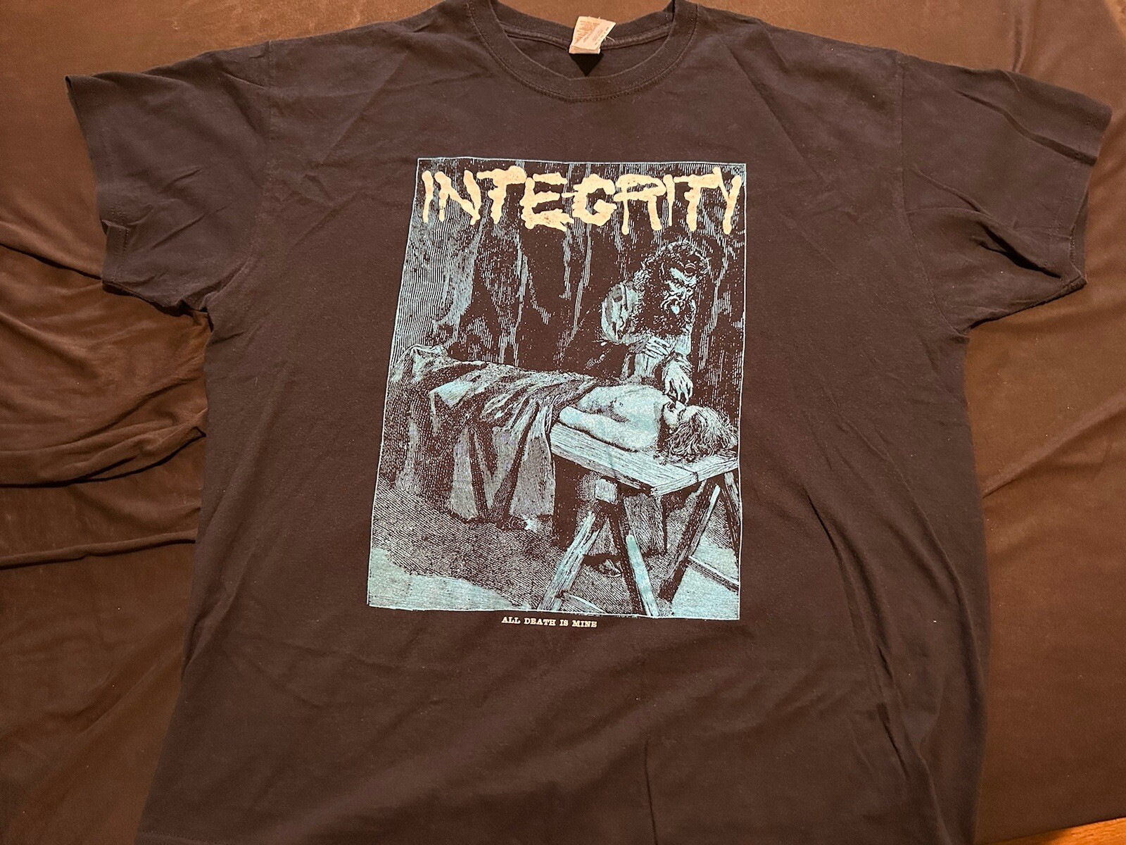 Integrity All Death Is Mine Shirt XL Power Trip Cro-Mags Rorschach Ringworm