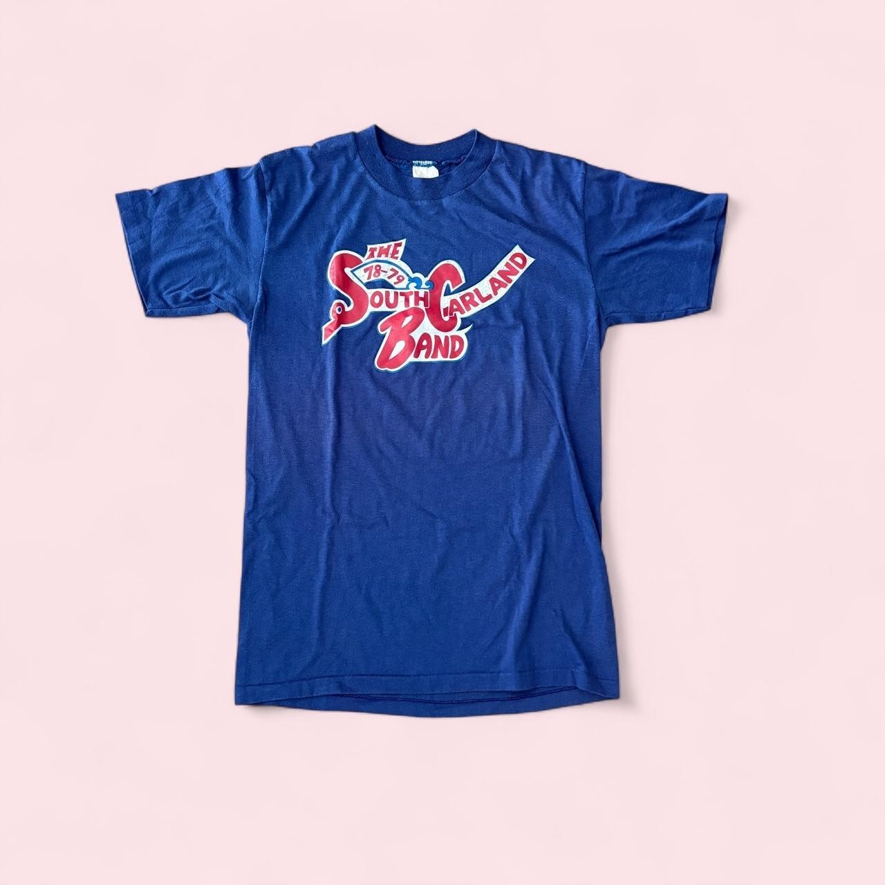 Vintage 70s South Garland Band Single Stitch Blue T-shirt – Men&rsquo;s XXS Women&rsquo;s XS