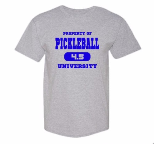 Pickleball Ink « Pickleball University 4.5 » Small T-Shirt Preshrunk Cotton