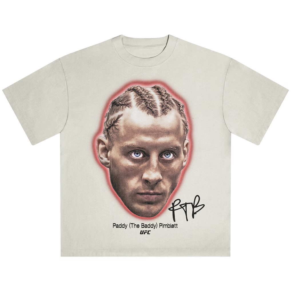 Men&rsquo;s Cream Paddy Pimblett Staredown T-Shirt