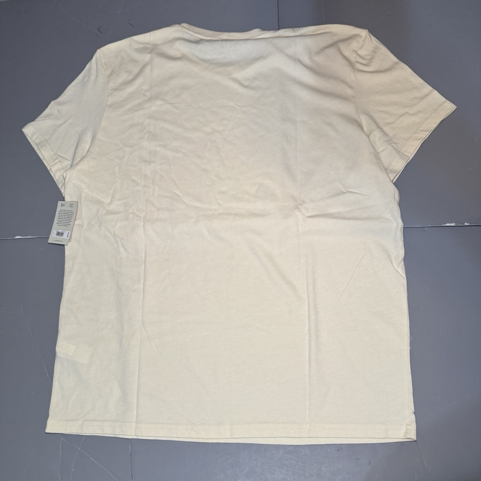 Lucky Brand T Shirt L Venice Burnout The Rolling Stones American Tour 1972 Ecru