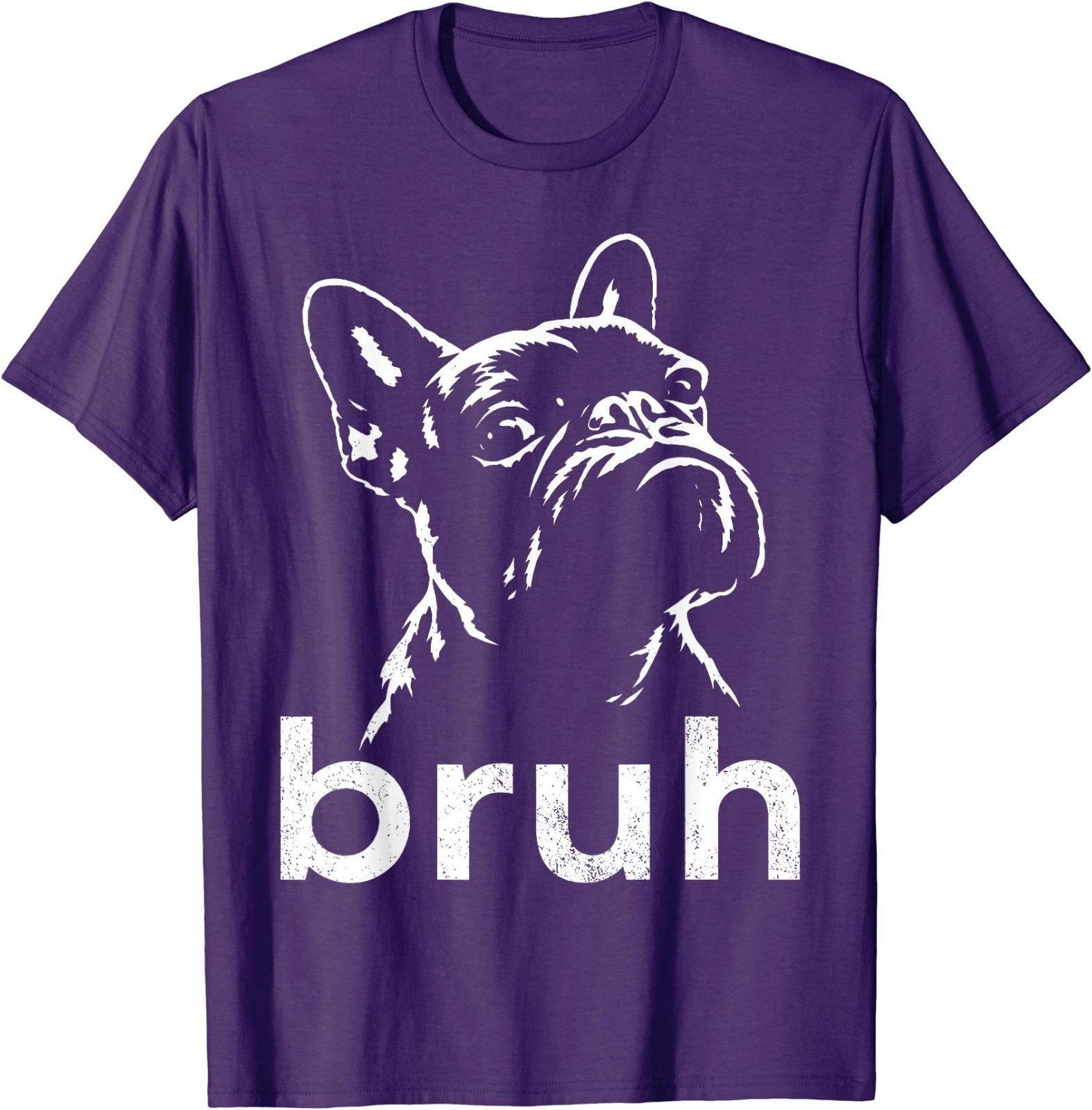 Bruh Funny French Bulldog Meme Dog Lover Art T-Shirt