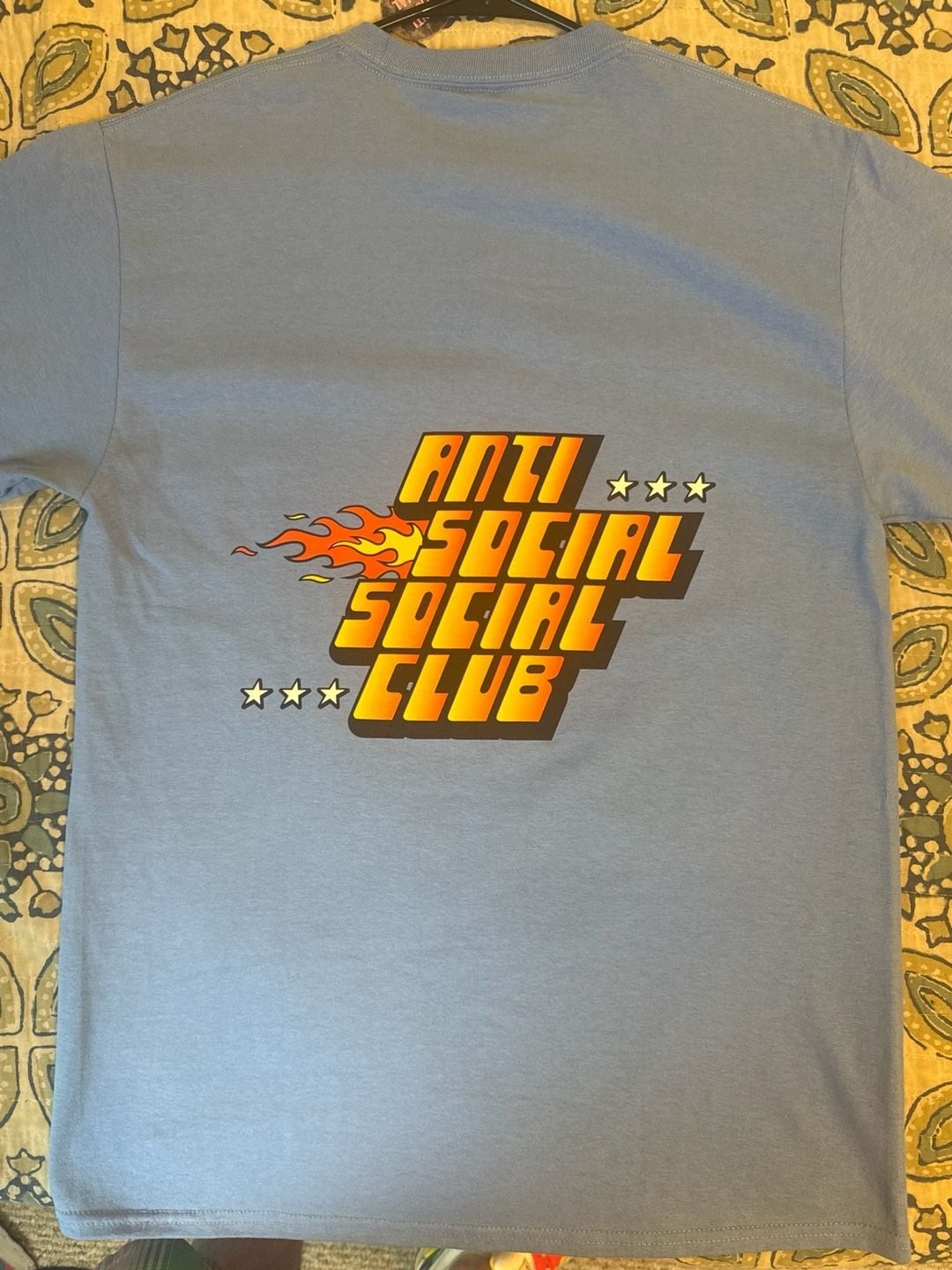 Anti Social Social Club Hot At First Light Blue Flame Tee