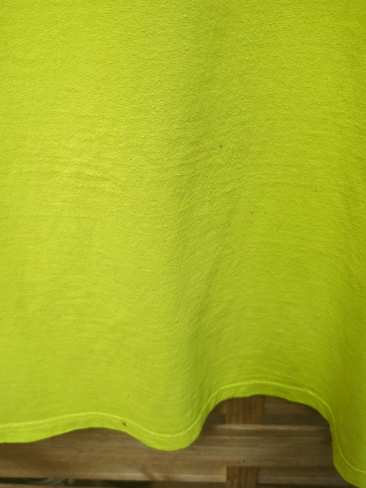 Carhartt Pocket T Shirt Lime Green Distressed Size XL Cotton Pit To Pit 26