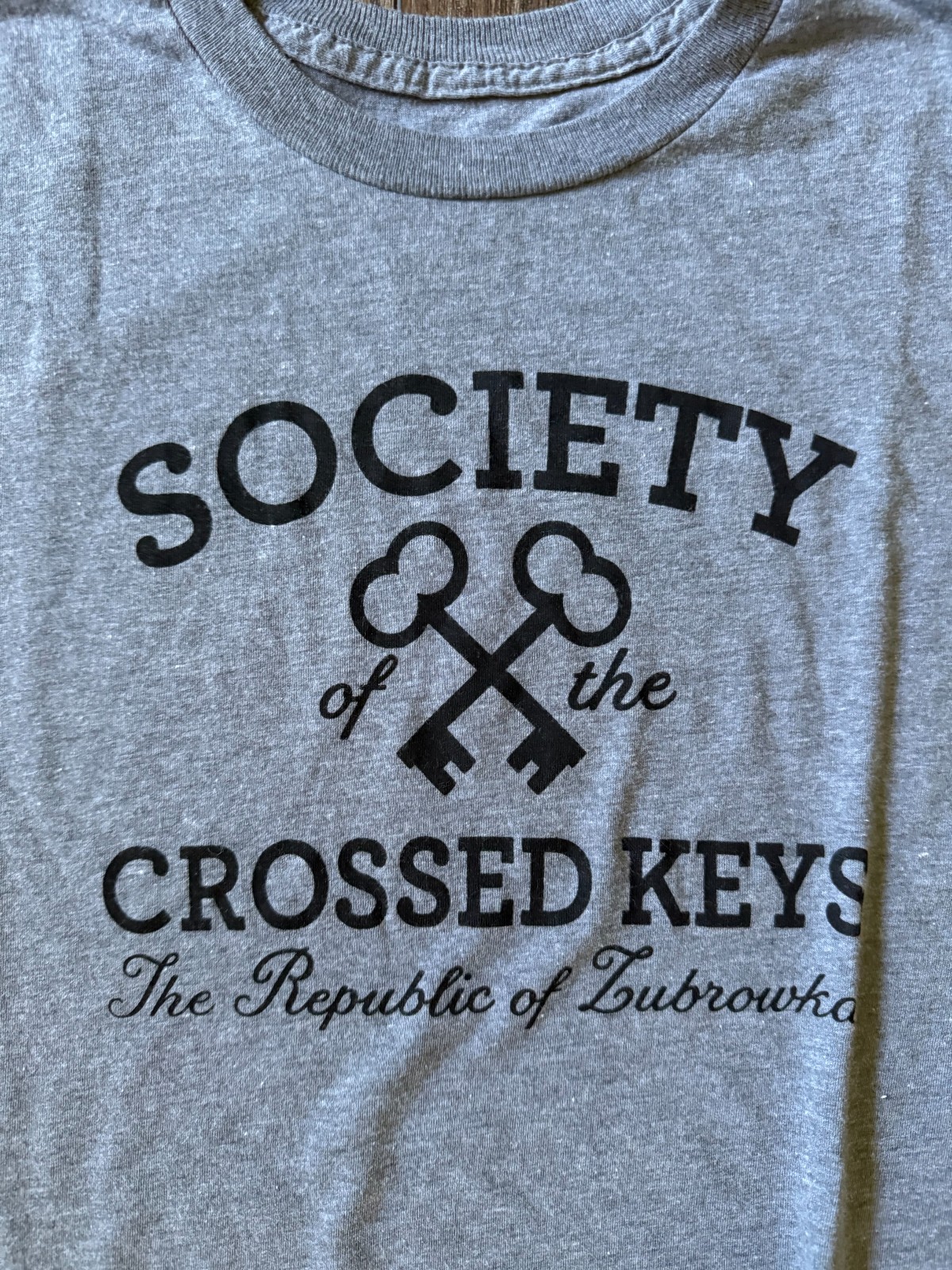 Grand Budapest Hotel T-Shirt Wes Anderson Heather Grey Size Medium
