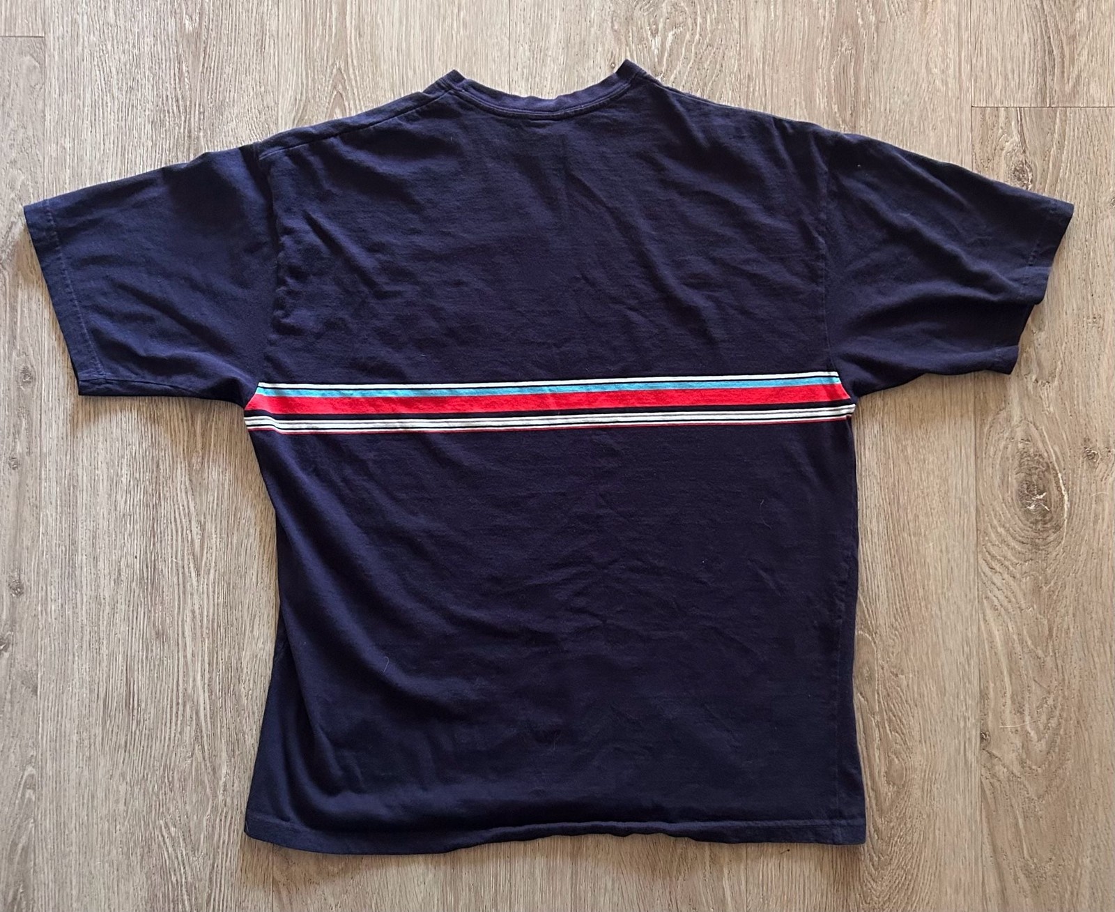Vintage Gap Blue Marlin Bar Costa Rica Striped Graphic T-Shirt