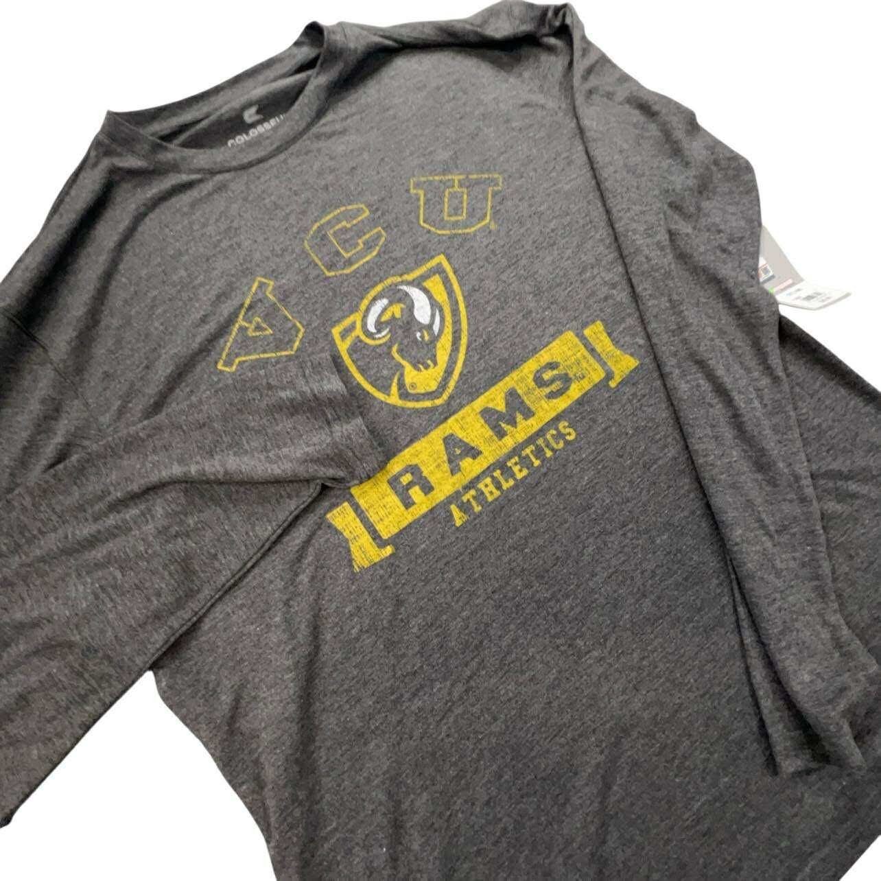 VCU Rams Athletics Colosseum Long Sleeve T Shirt Gray Collegiate NCAA
