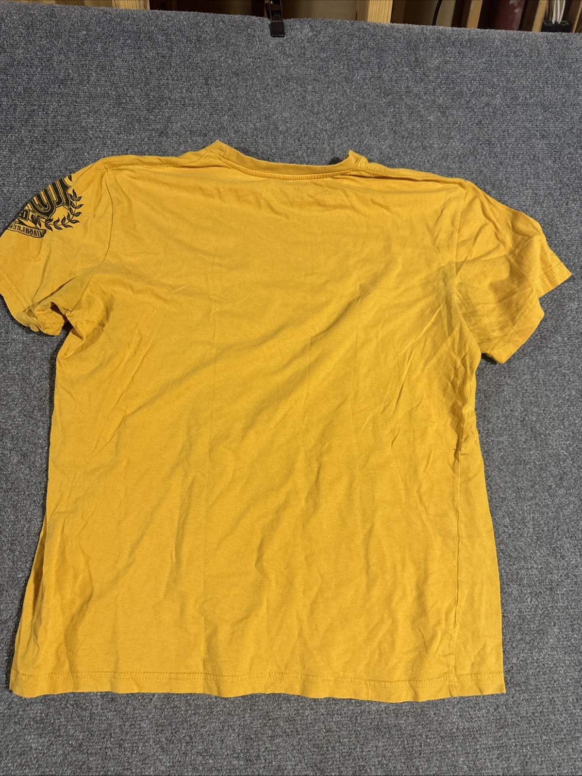 Southpole T-Shirt Mens XXL Yellow Skater Streetwear Hip Hop Script Y2K