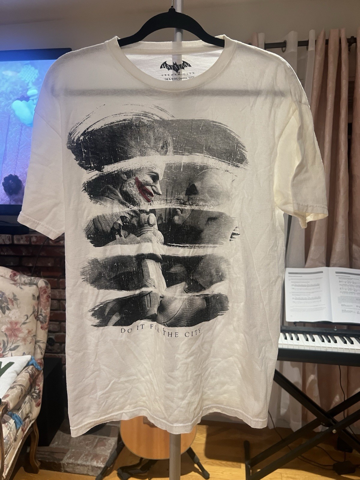 joker t shirt Probably Large White