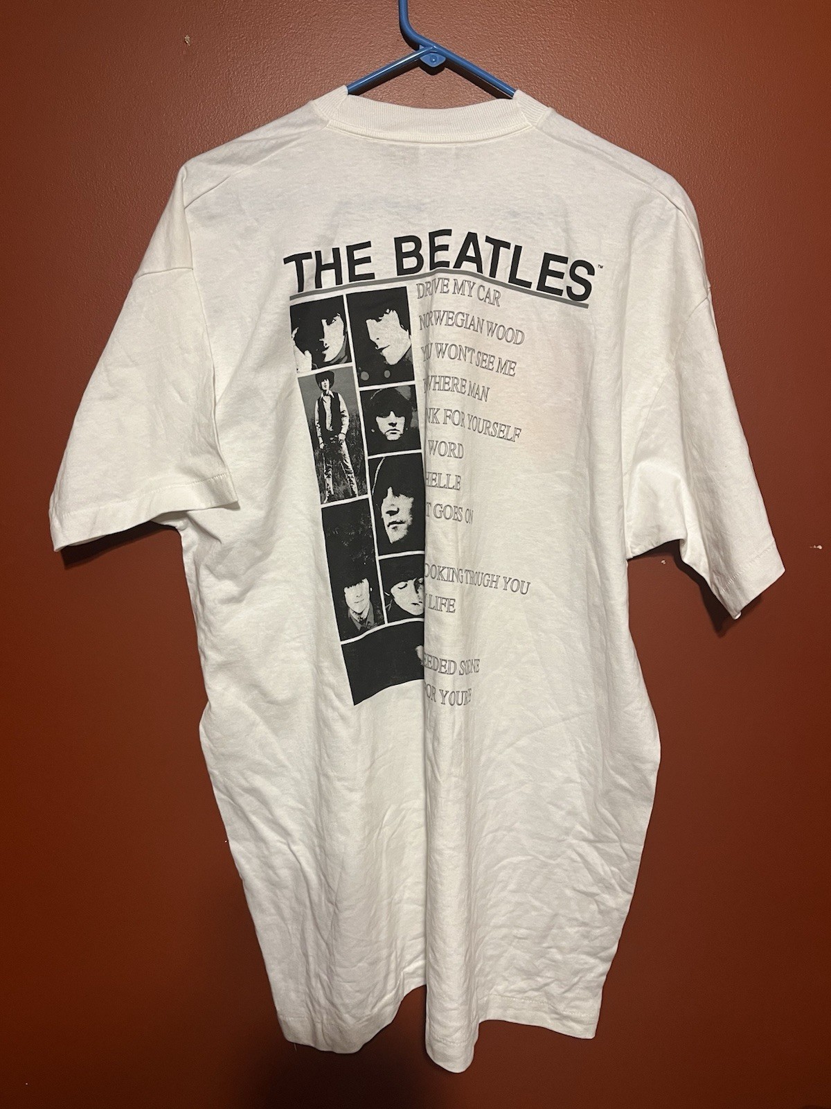 Vintage 1990 The Beatles Rubber Soul Album Fruit Of The Loom Shirt 2XL 90s