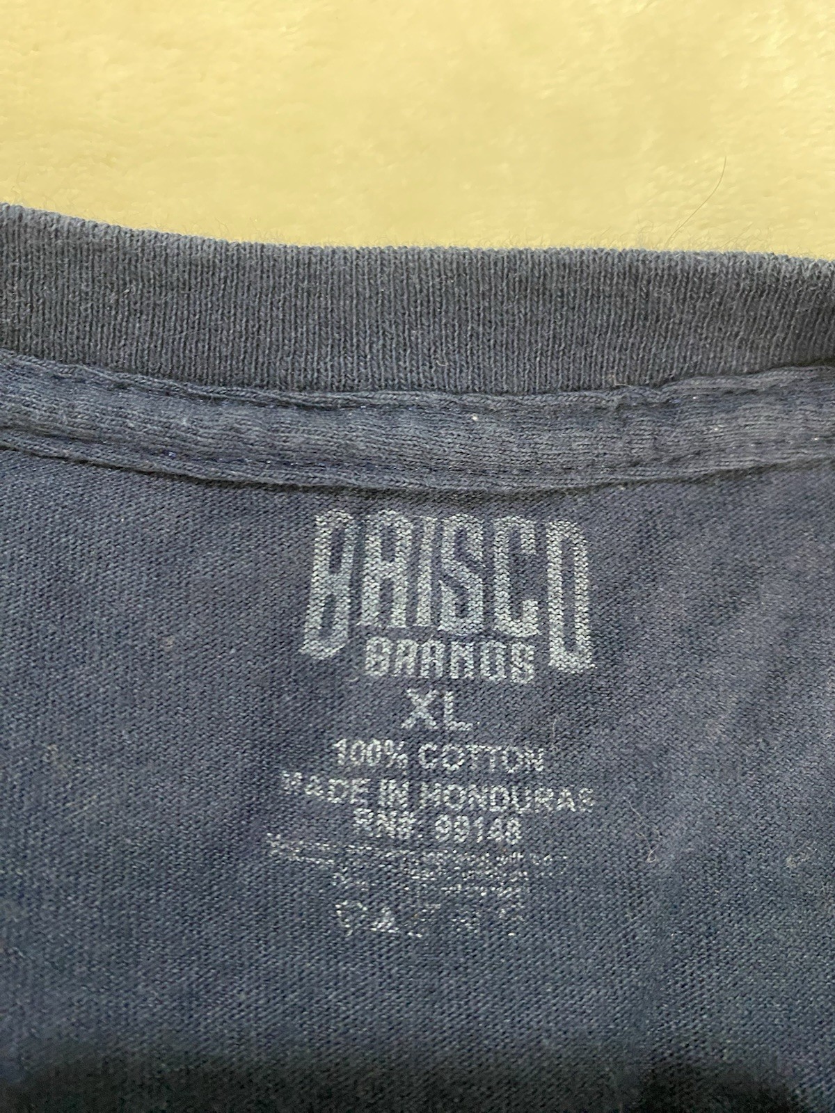 Funny Sarcastic Brisco Brands Men XL Navy Tee My Face Will Say It Graphic Quirky