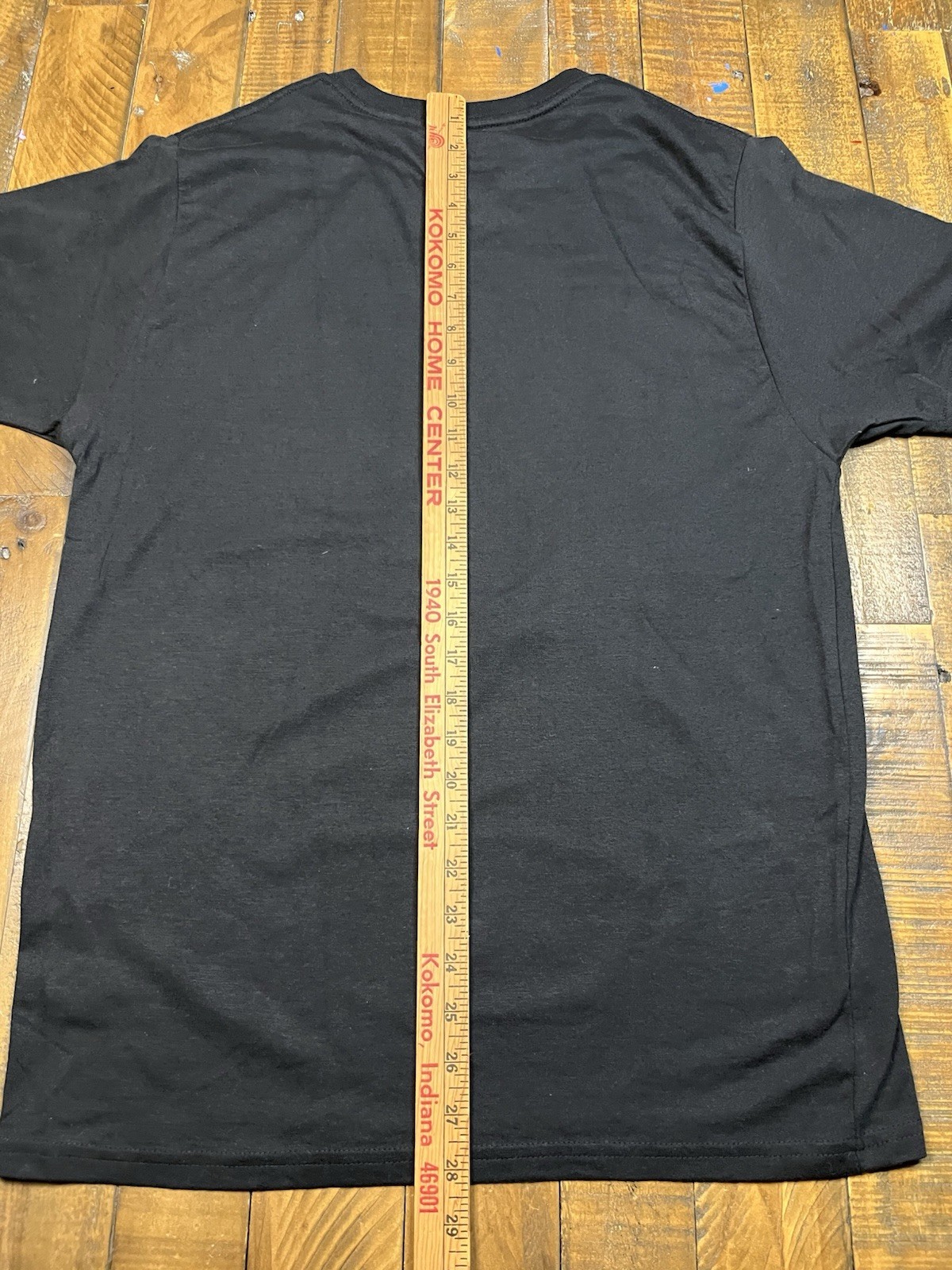 Way to Celebrate Black Flaming Skull Graphic Print Biker T-Shirt Mens Medium