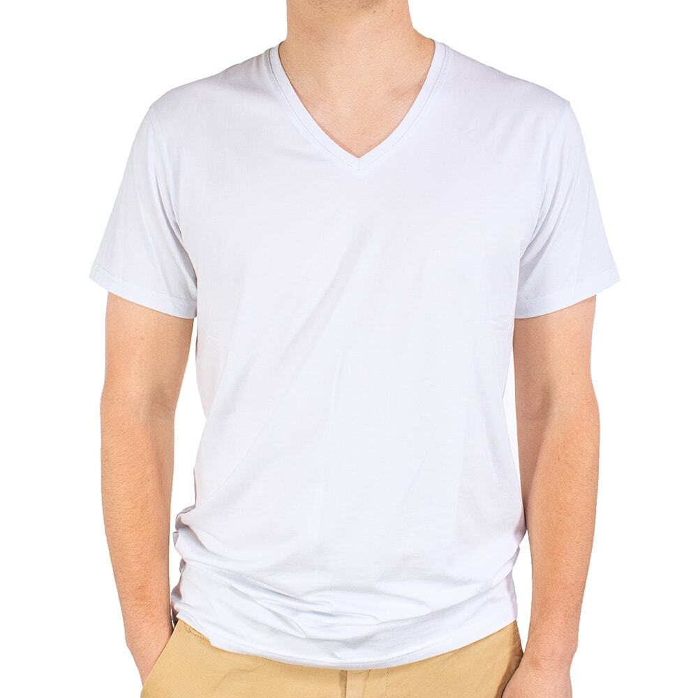 GOLBERG 3pk Men&rsquo;s V-Neck T-Shirt Undershirt – SUPER SOFT Cotton Polyester Blend