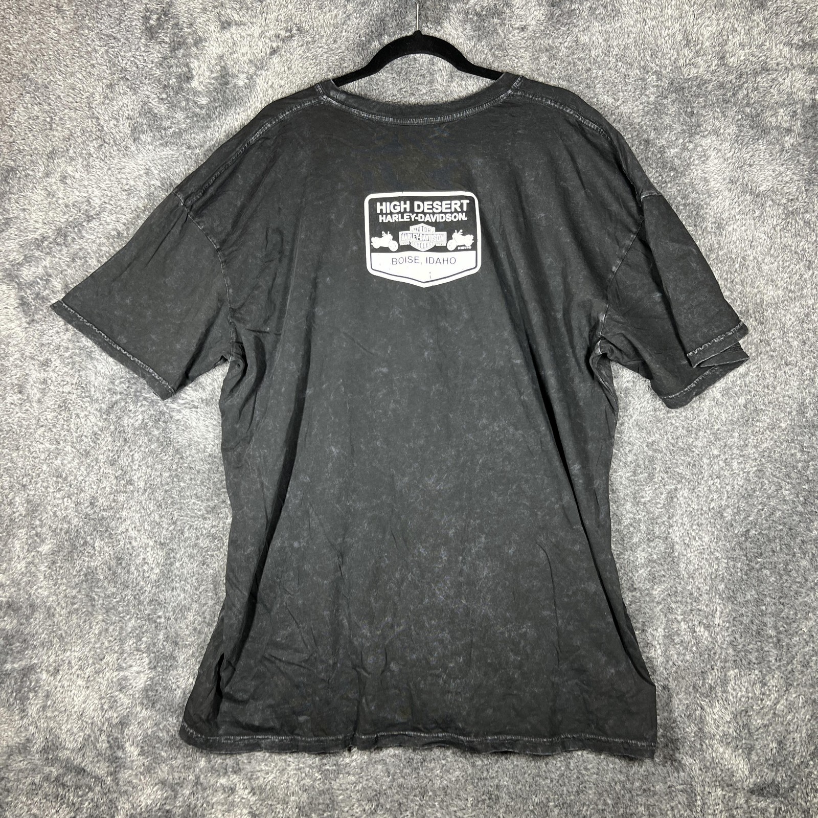Harley-Davidson Shirt Mens 2XL Black High Desert Boise Acid Wash Graphic Tee