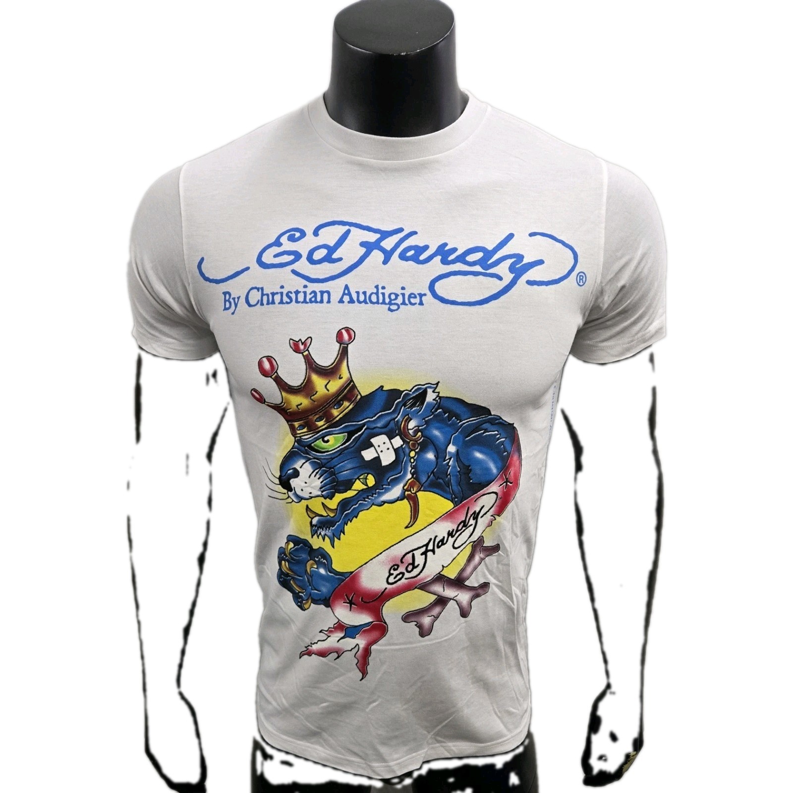 Ed Hardy by Christian Audigier Authentic Men&rsquo;s Panther Crown Graphic T-Shirt