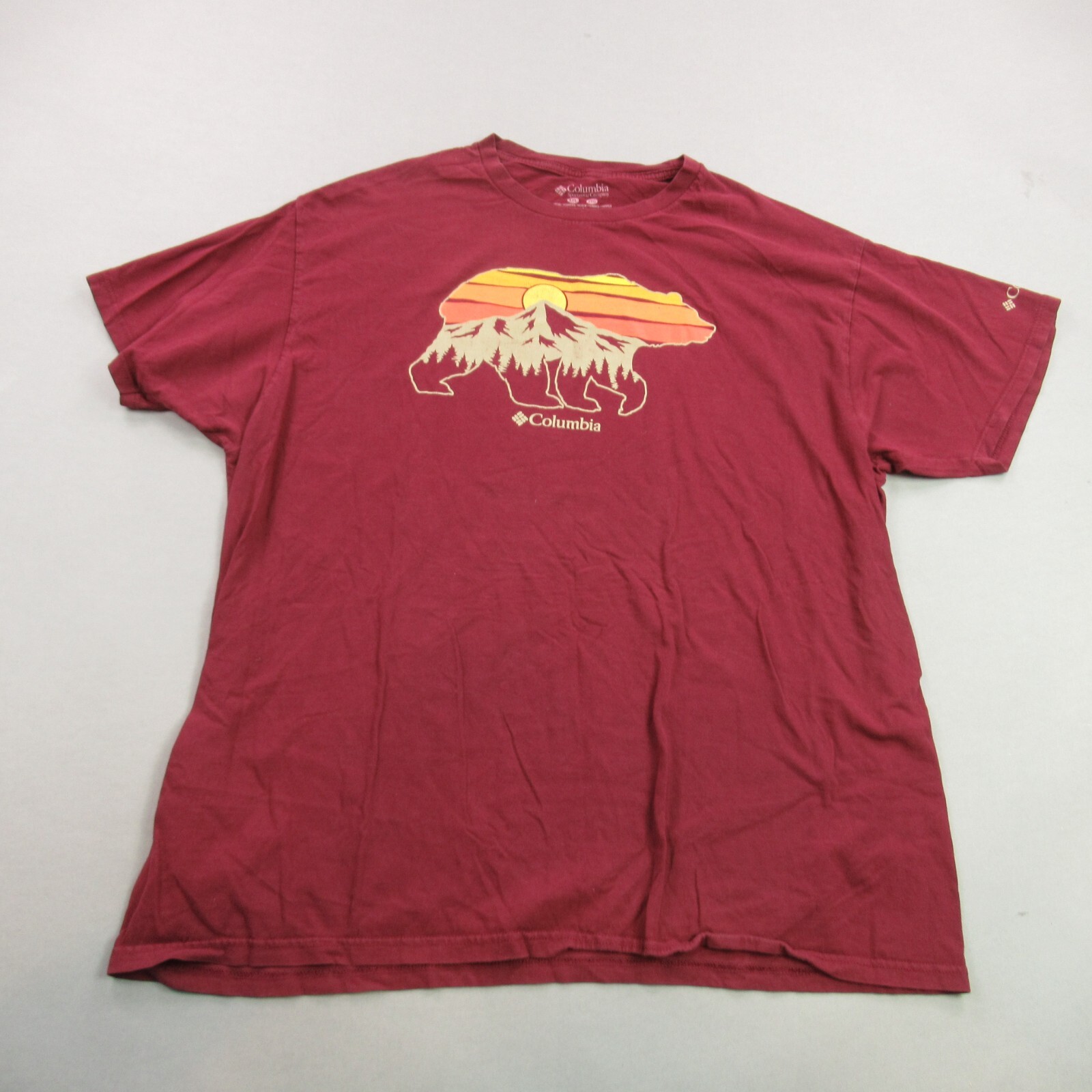 Columbia Shirt Mens 2XL Short Sleeve Crew Neck Stretch Lightweight Outdoors