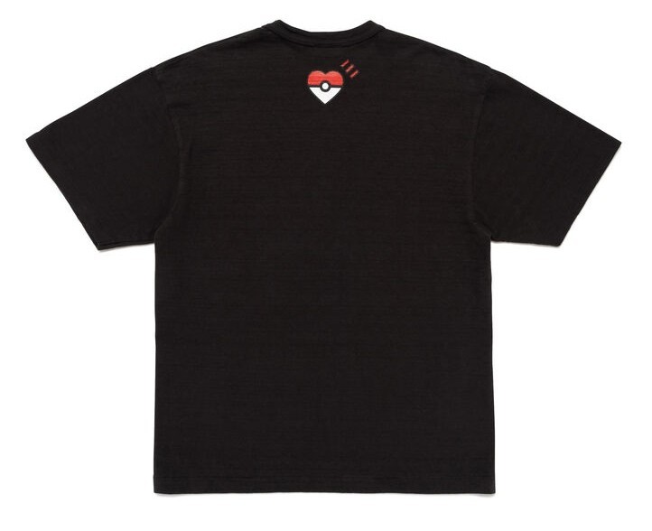 Human Made x Pokemon Made Graphic T-SHIRT TEE Black Size L Magikarp New FS